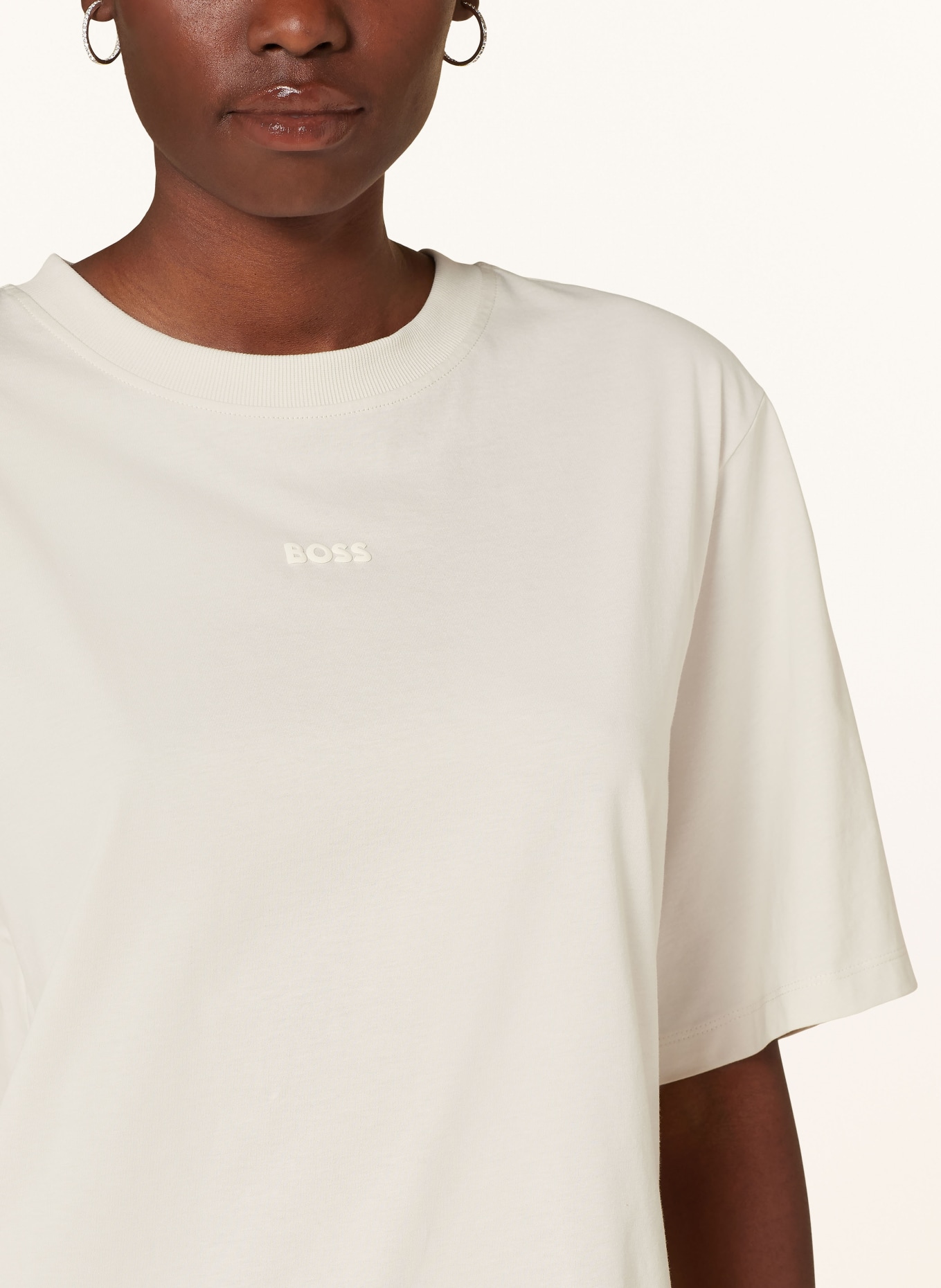 BOSS T-shirt ENIS, Kolor: KREMOWY (Obrazek 4)