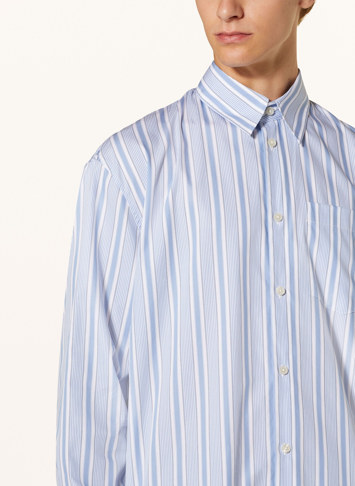 DRYKORN Shirt RIKOV comfort fit, Color: LIGHT BLUE/ WHITE (Image 4)
