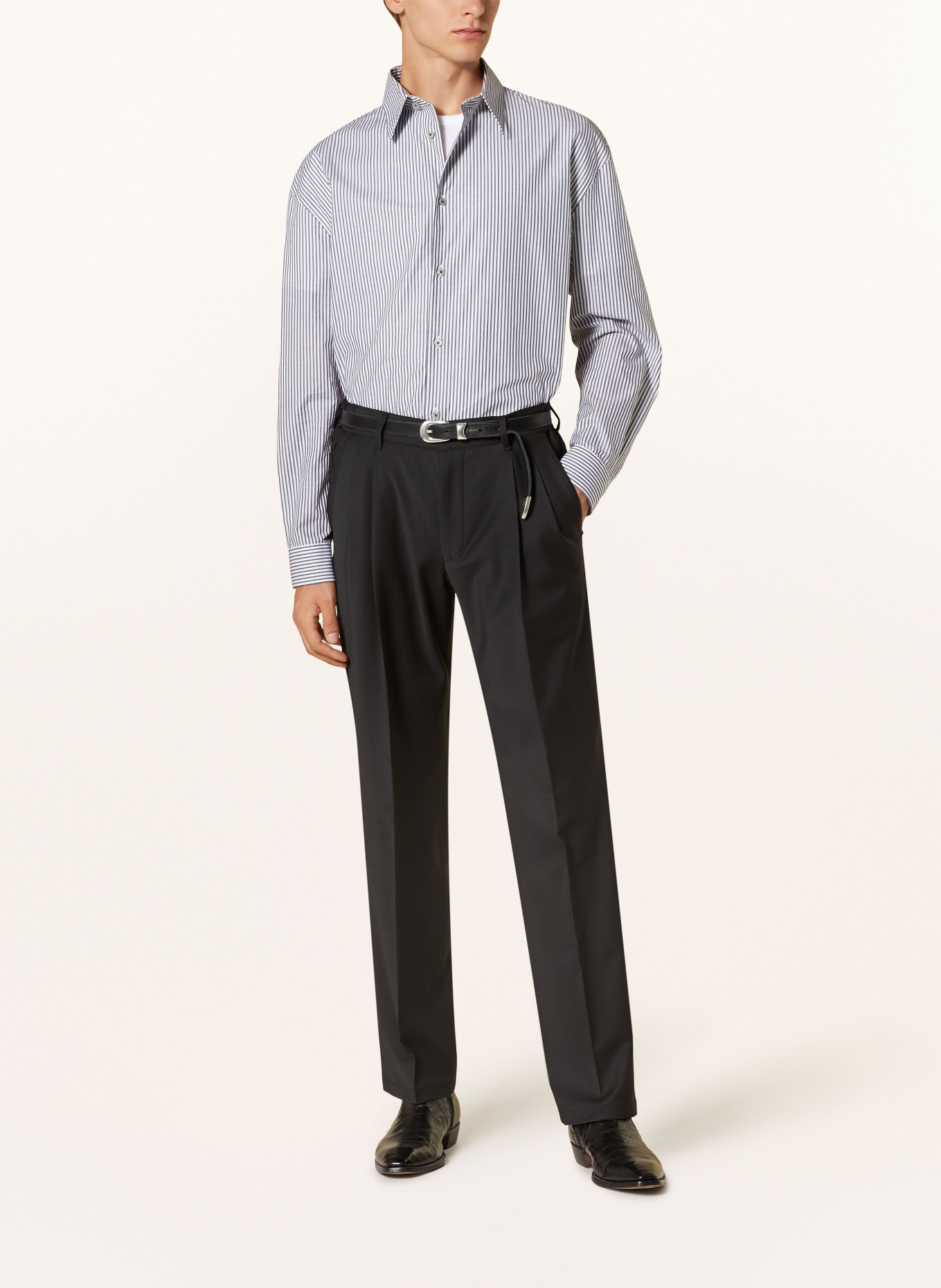 DRYKORN Spodnie garniturowe LEEK regular fit, Kolor: 1000 SCHWARZ (Obrazek 3)