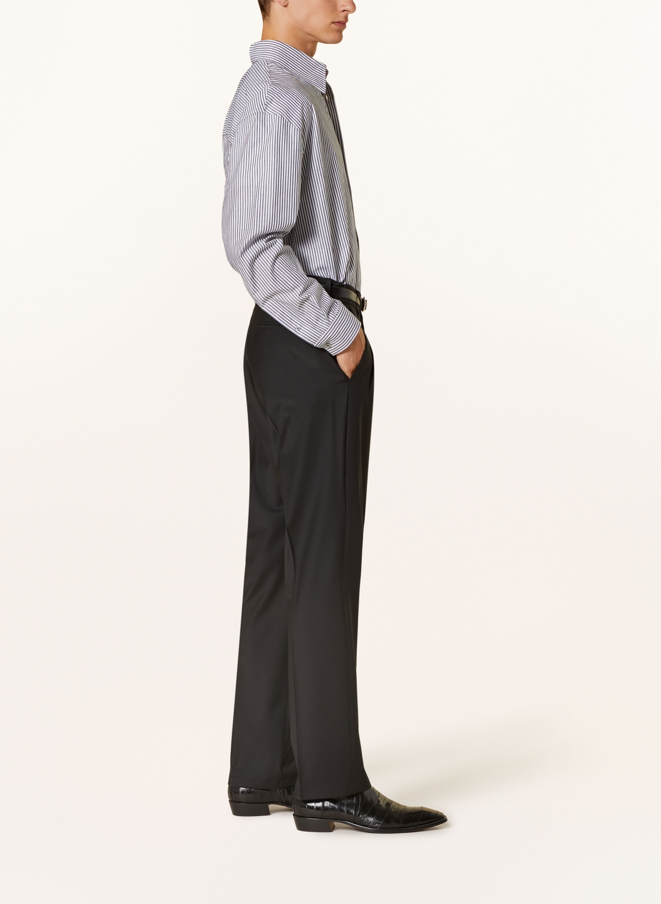 DRYKORN Spodnie garniturowe LEEK regular fit, Kolor: 1000 SCHWARZ (Obrazek 5)
