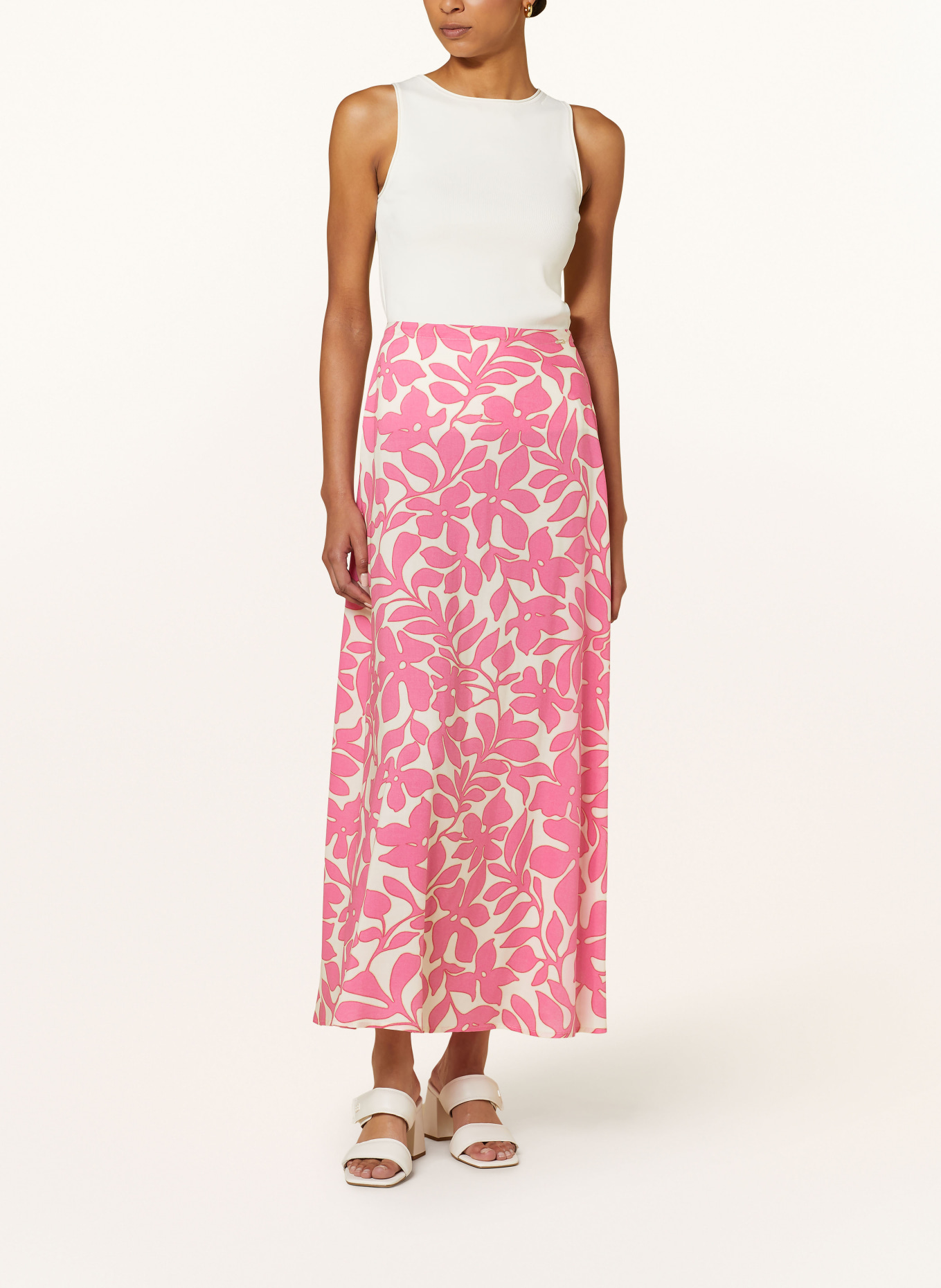 CINQUE Skirt CIRIAL, Color: WHITE/ PINK (Image 2)