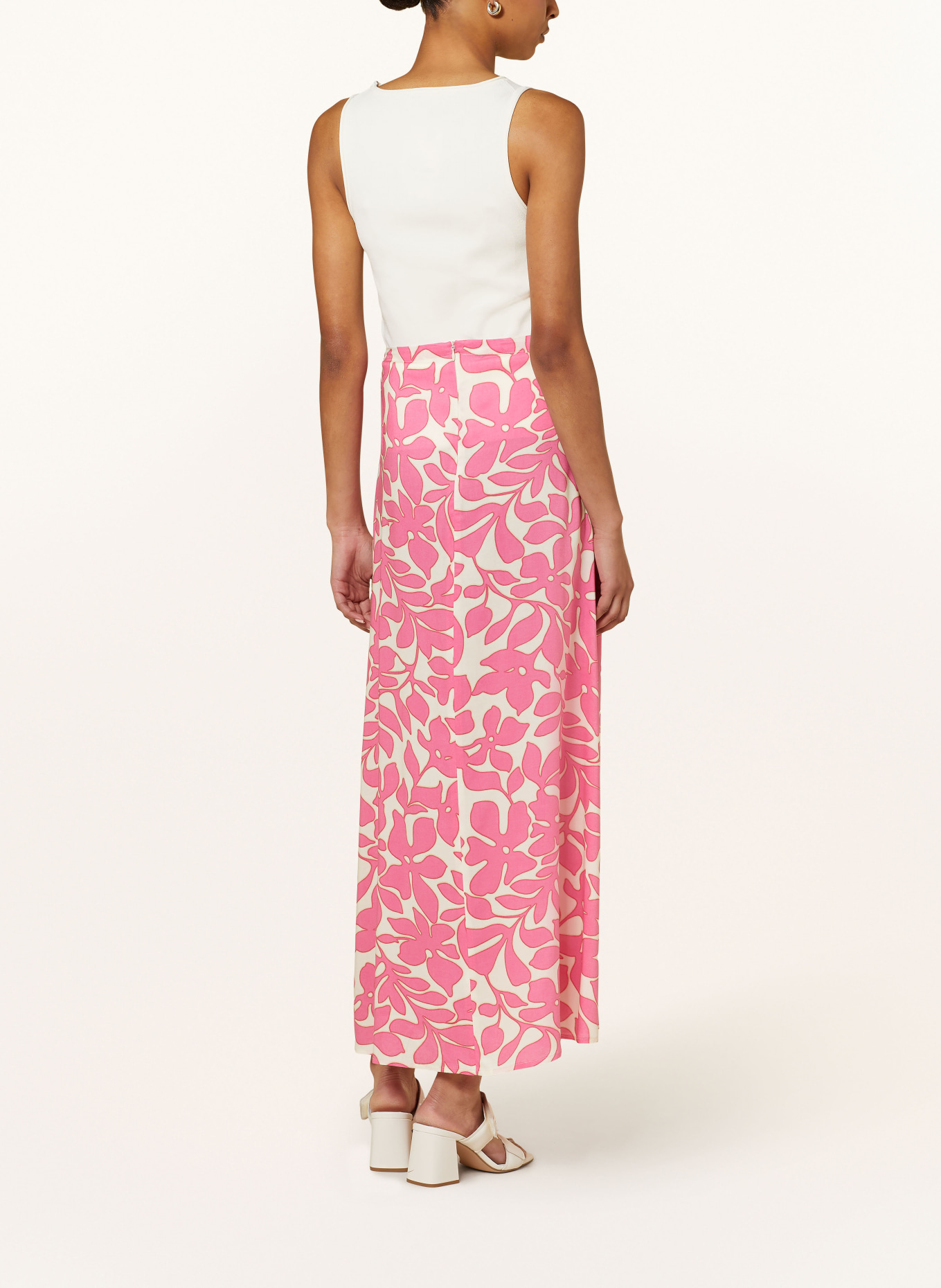 CINQUE Skirt CIRIAL, Color: WHITE/ PINK (Image 3)