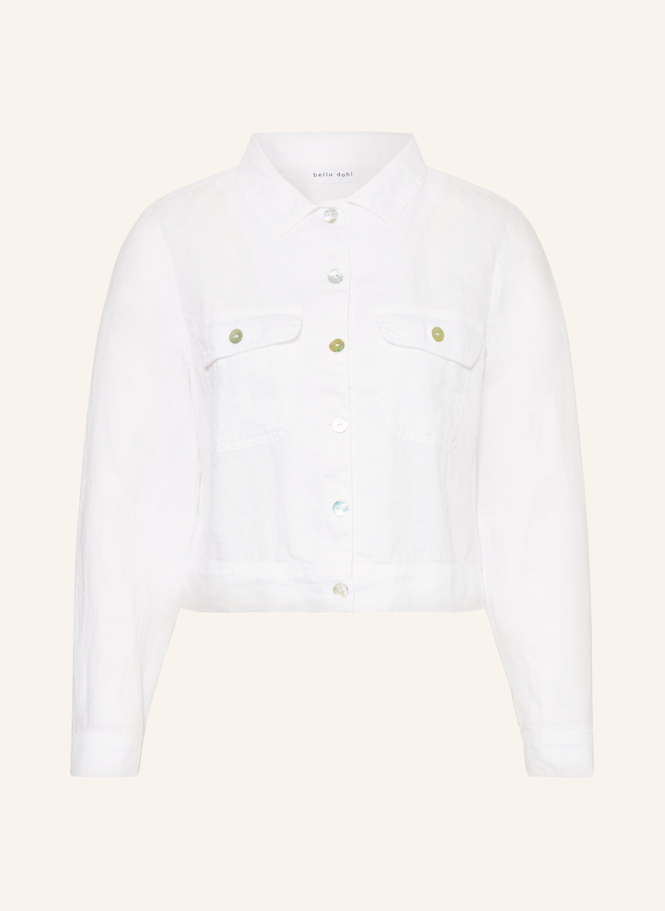 bella dahl Linen jacket, Color: WHITE (Image 1)