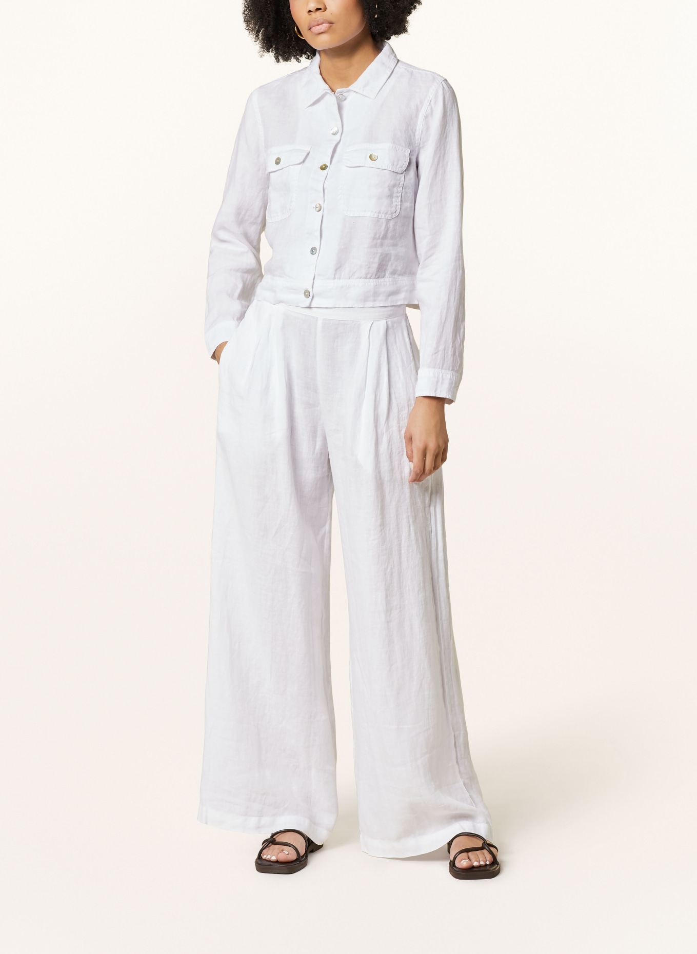bella dahl Linen jacket, Color: WHITE (Image 2)