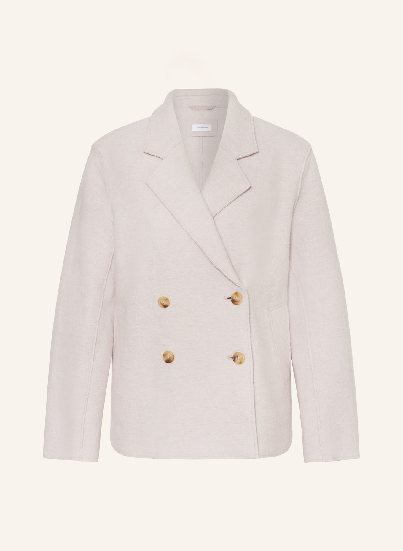 darling harbour Pea coat: ECRU