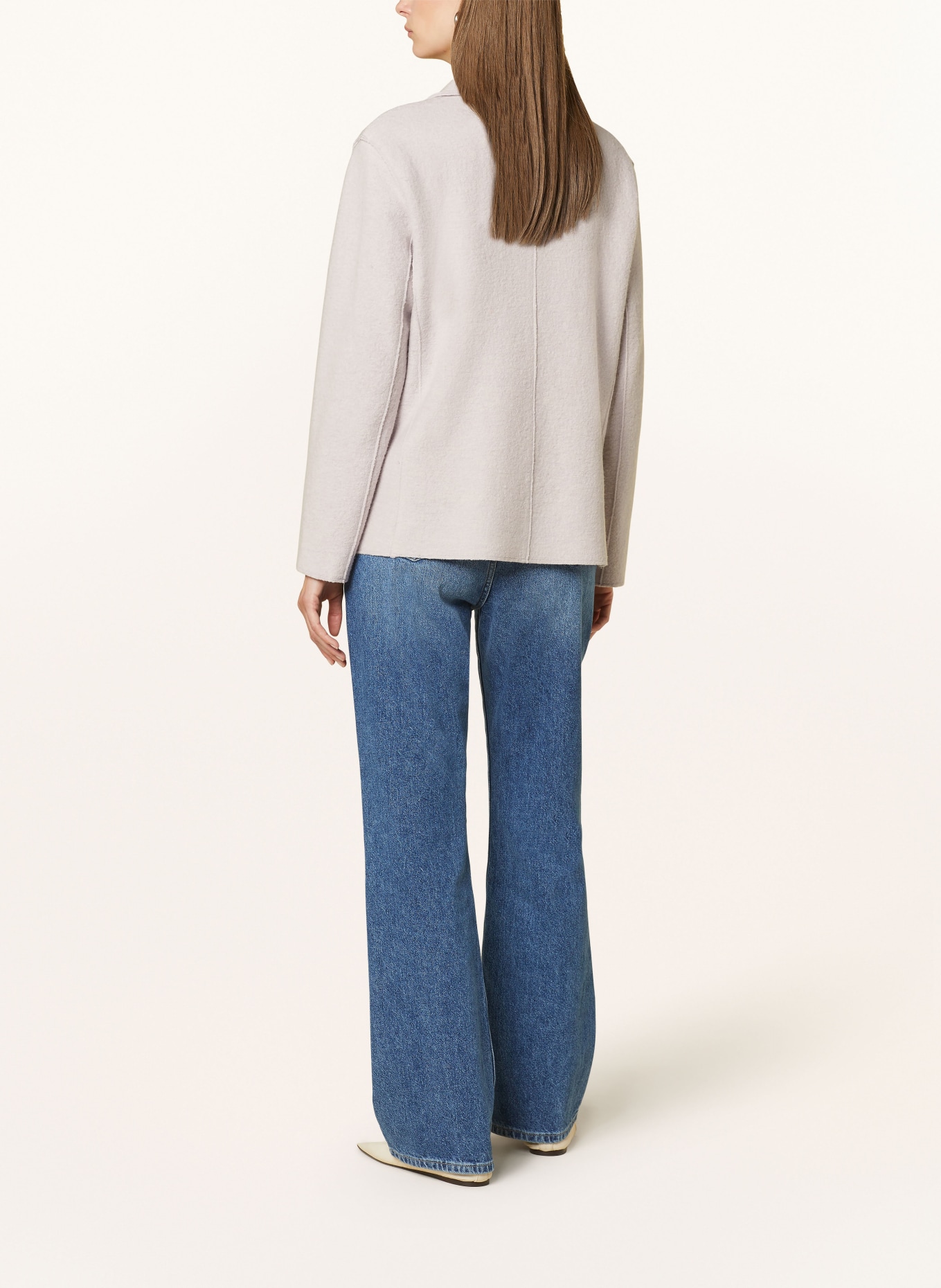 darling harbour Pea coat: ECRU