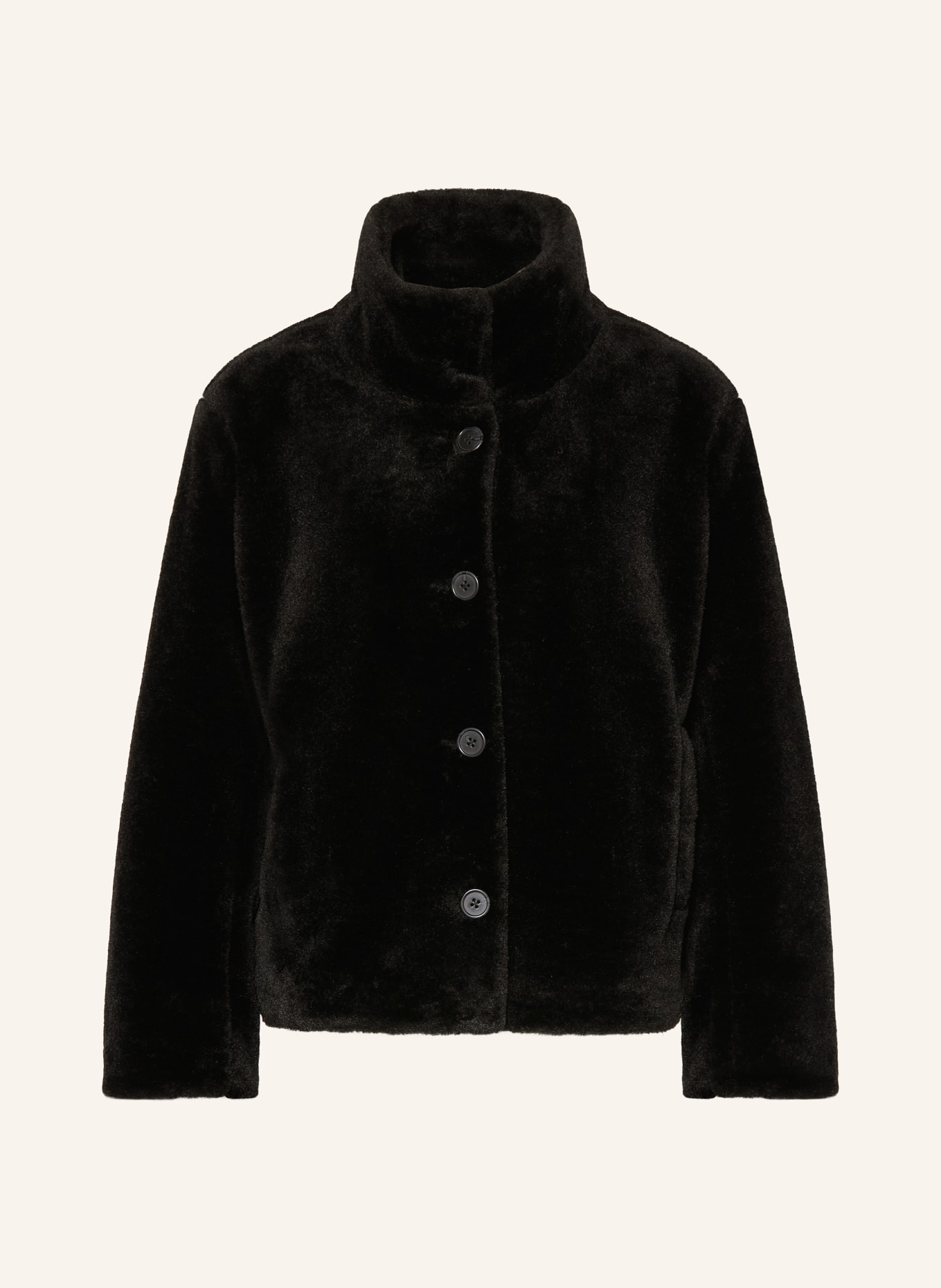 darling harbour Kunstfell-Jacke: SCHWARZ