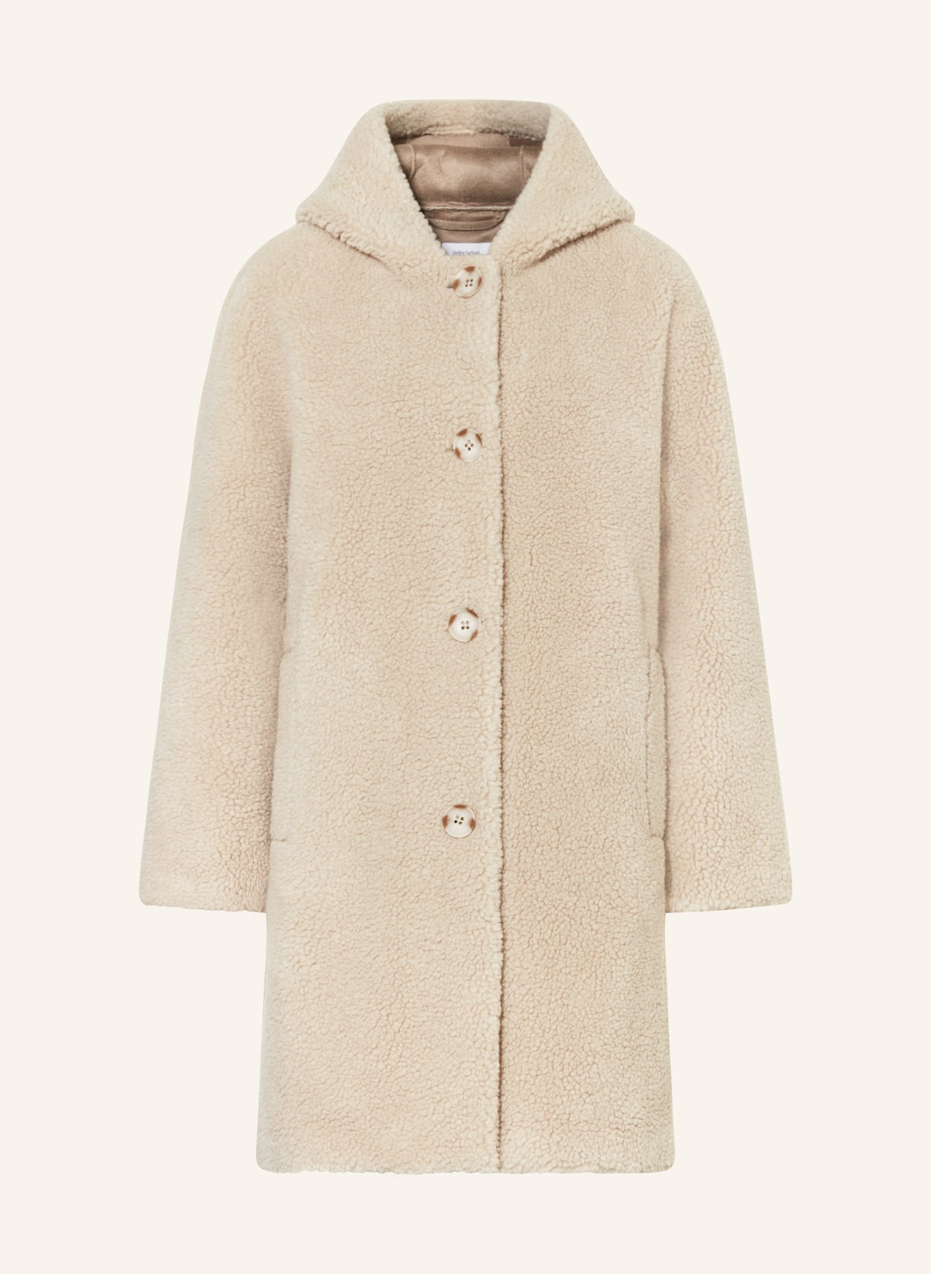 darling harbour Teddy coat: CREAM