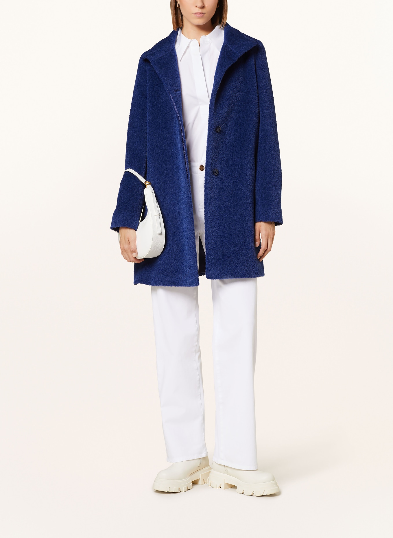 ICONS CINZIA ROCCA Mantel mit Alpaka: BLAU