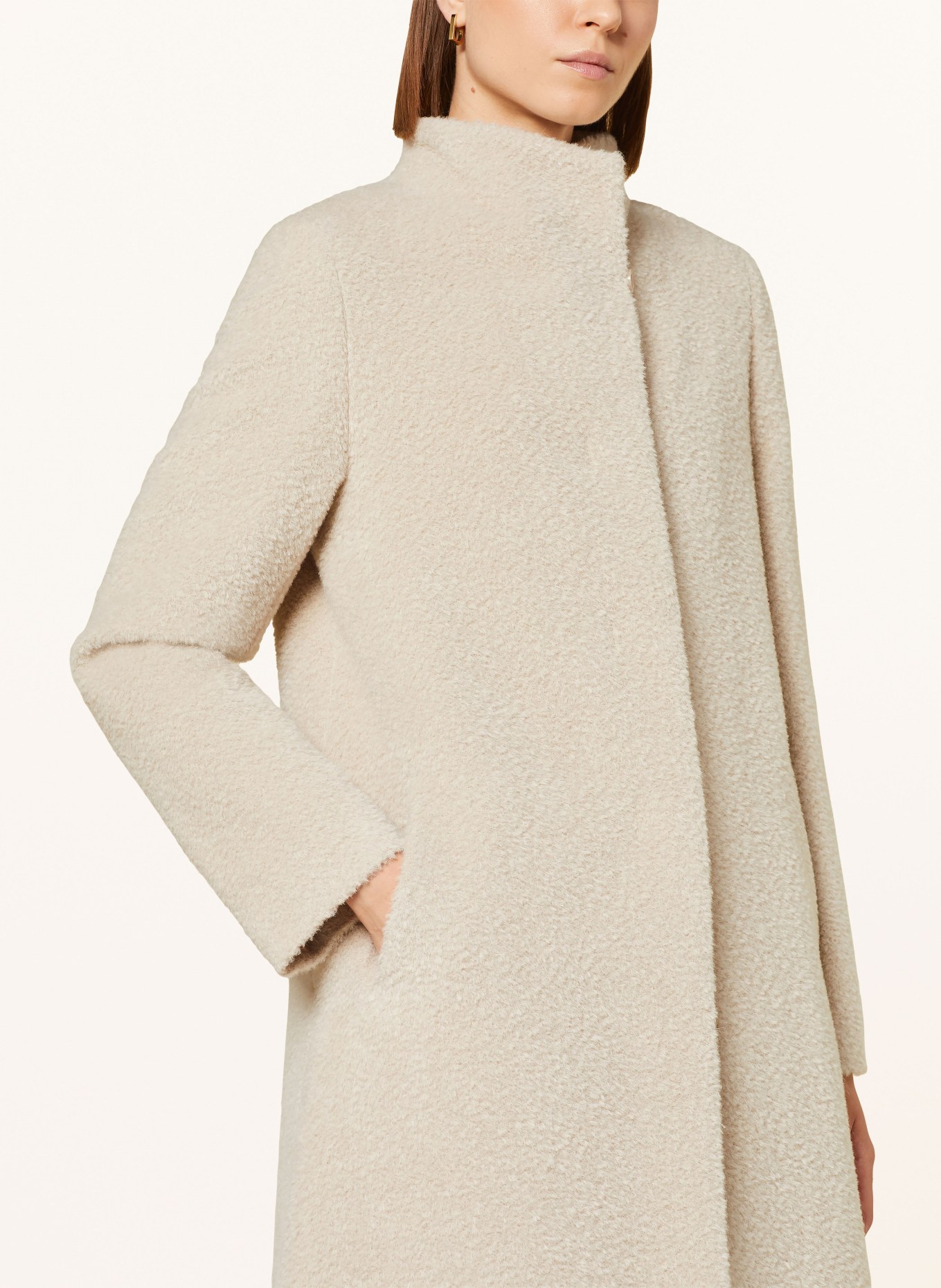 ICONS CINZIA ROCCA Wool coat with alpaca