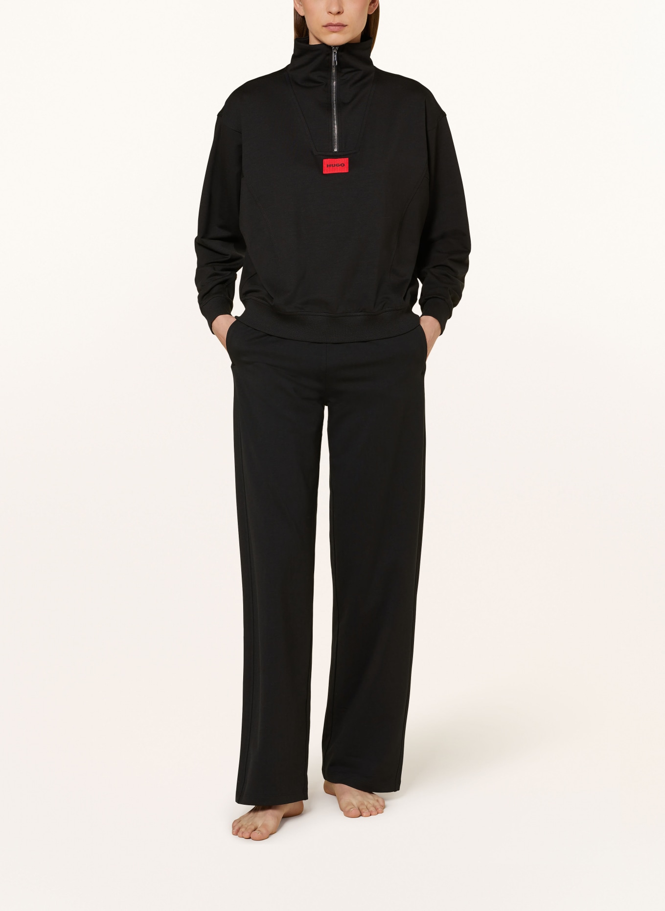 HUGO Lounge sweatshirt TALUA: BLACK