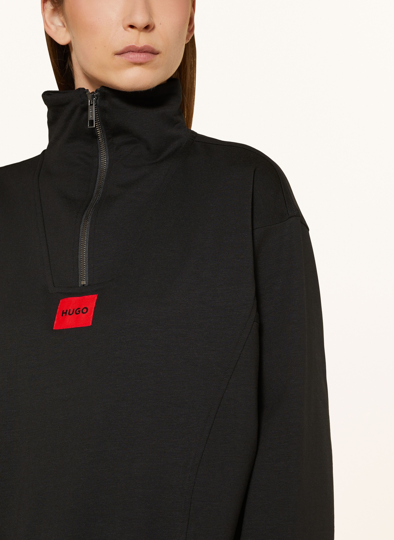 HUGO Lounge sweatshirt TALUA: BLACK