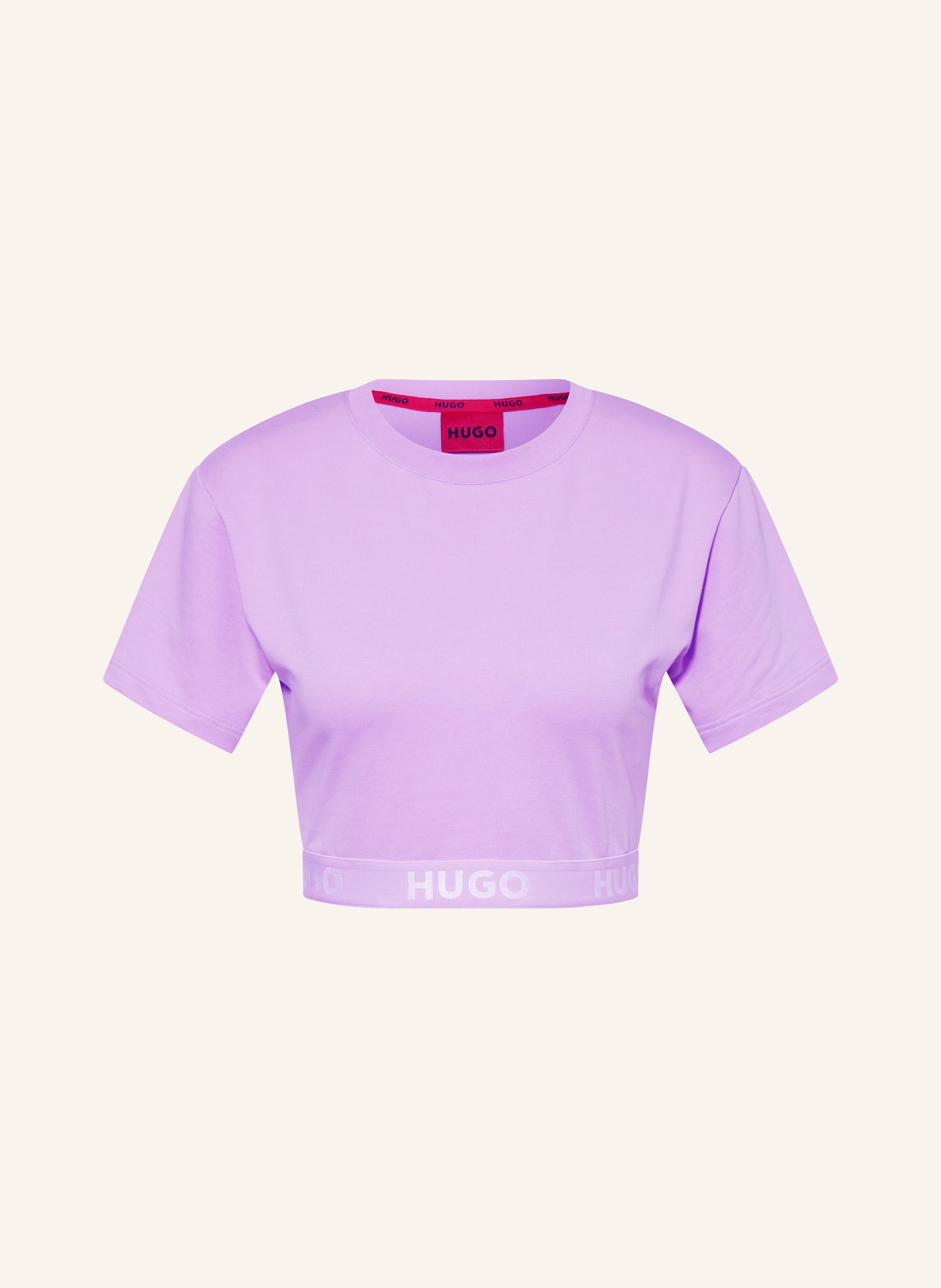 HUGO Lounge shirt SPORTY, Color: LIGHT PURPLE (Image 1)