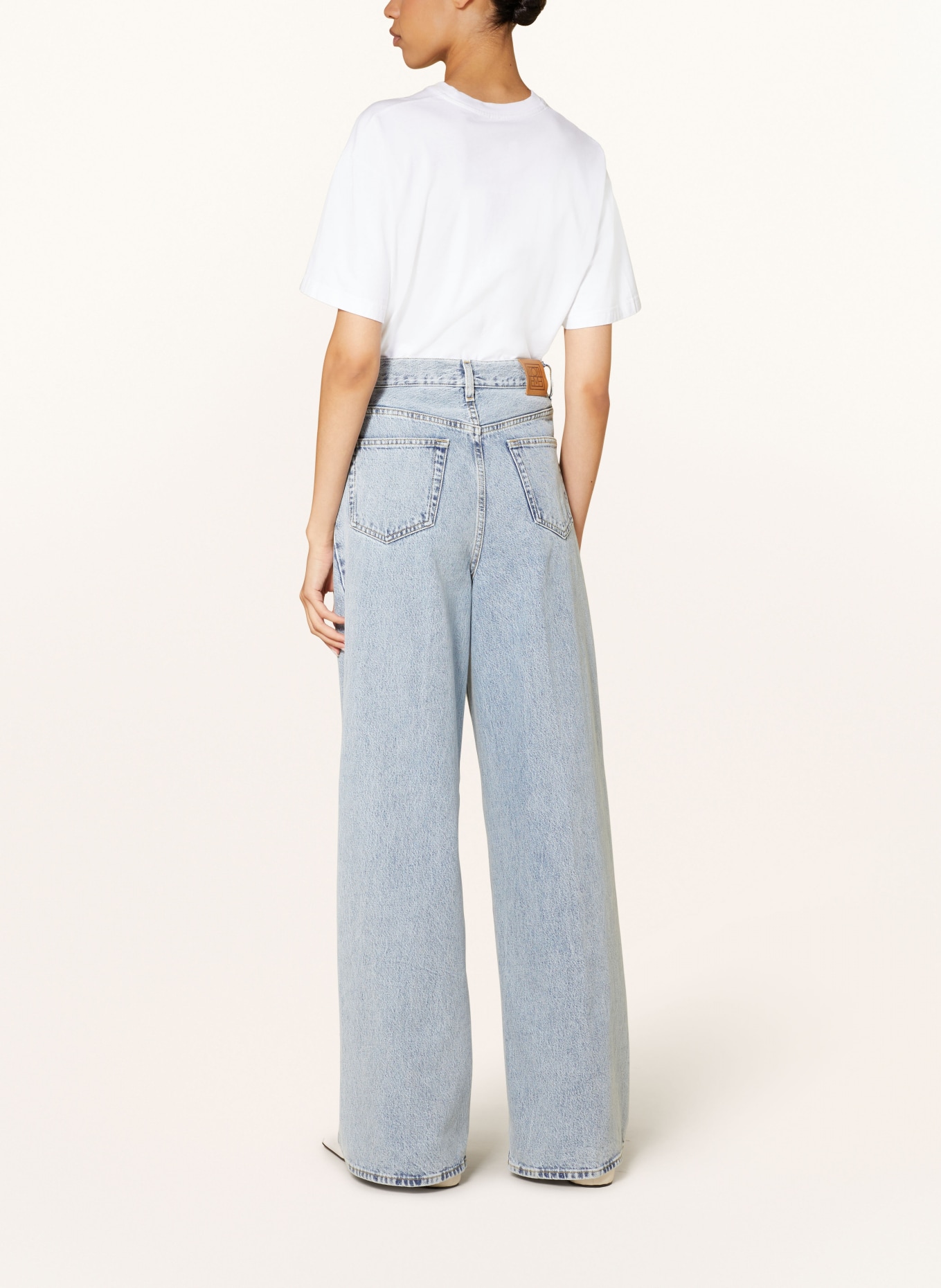 TOTEME Straight Jeans: 184 COOL BLUE