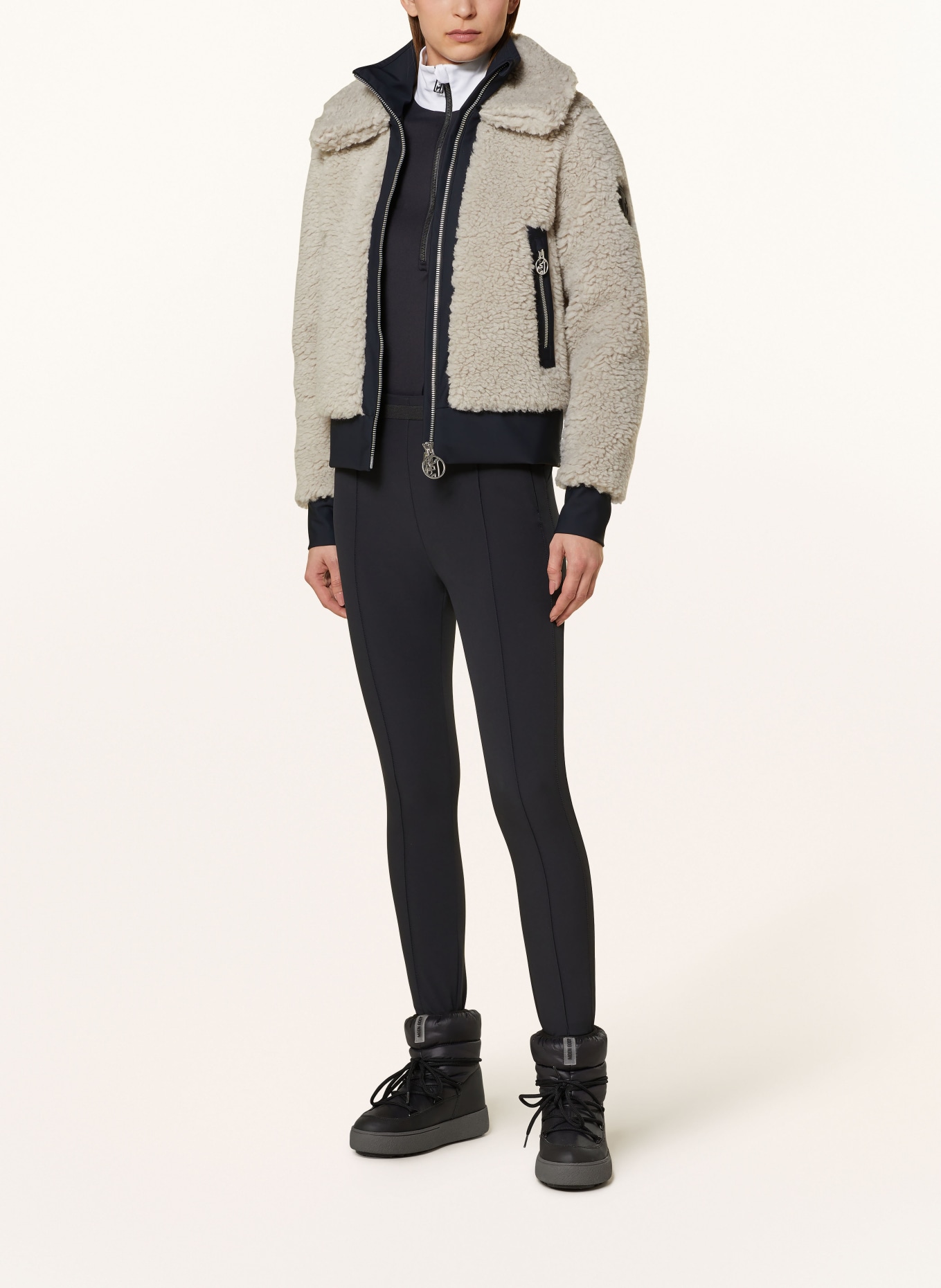 toni sailer Midlayer-Jacke SISU: HELLGRAU / SCHWARZ