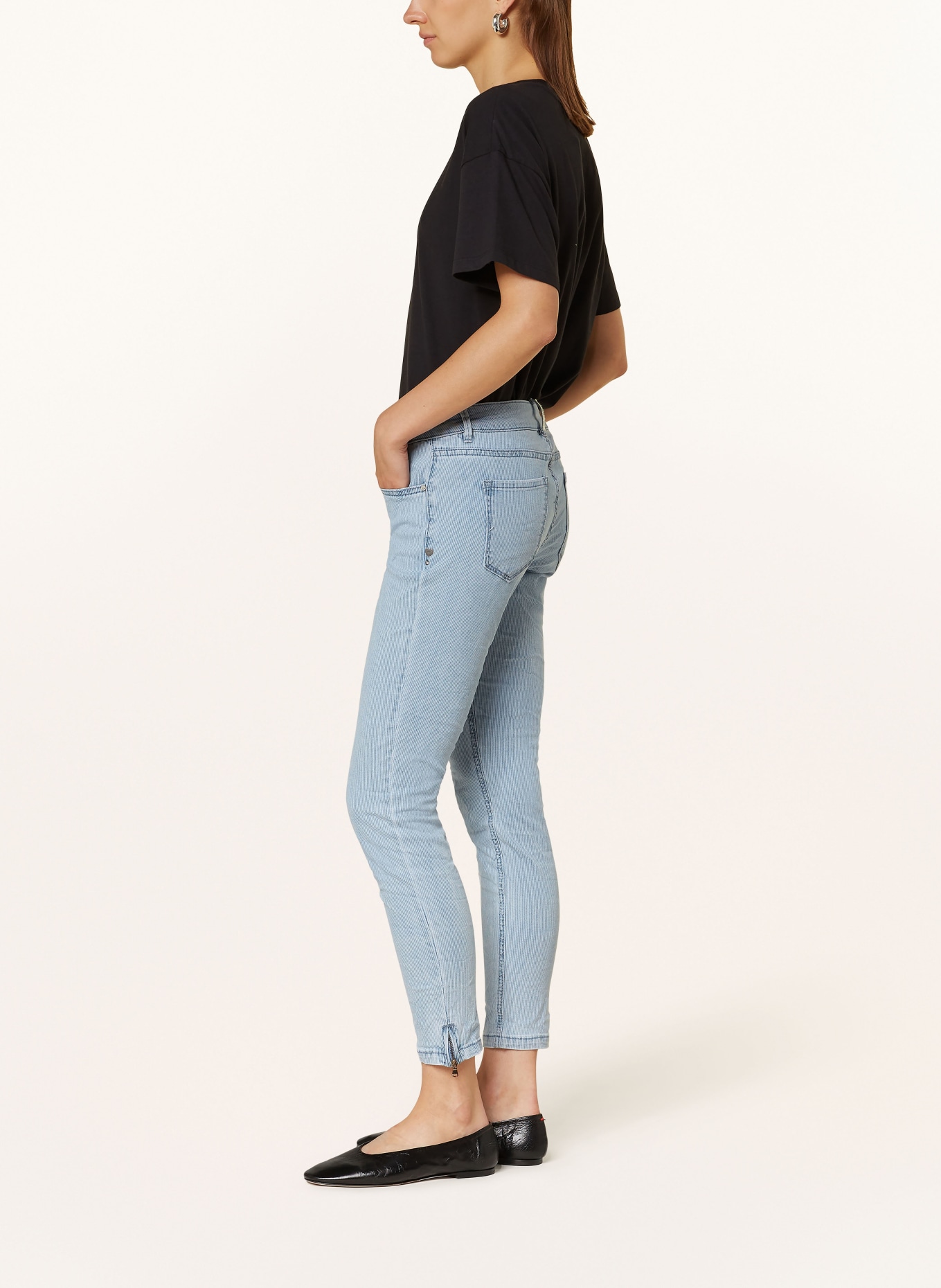 Buena Vista Skinny jeans ITALY, Color: 7046 light stripe (Image 4)