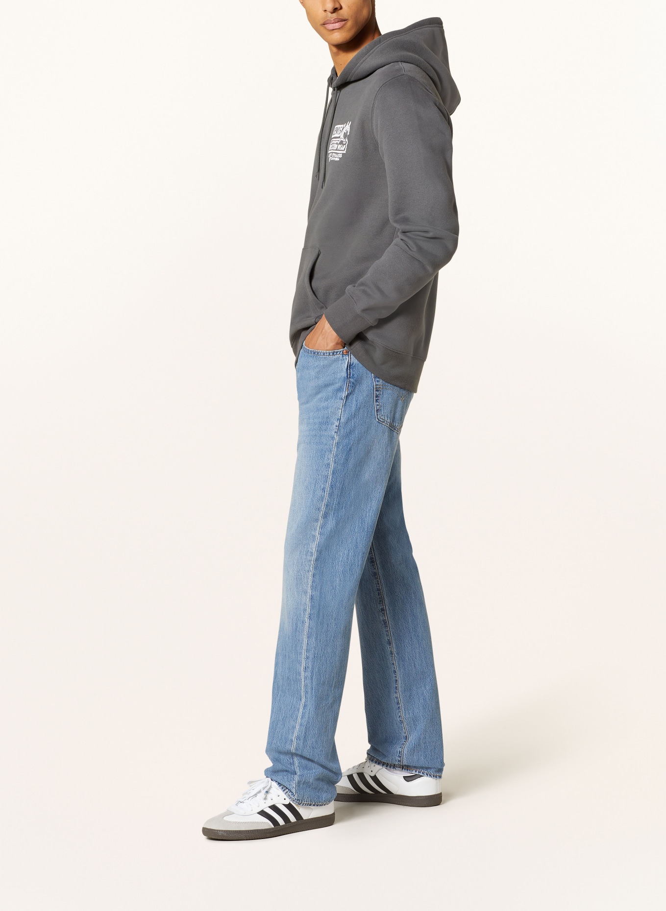 Levi's® Jeans 501 Regular Fit, Color: 03 Med Indigo - Worn In (Image 4)