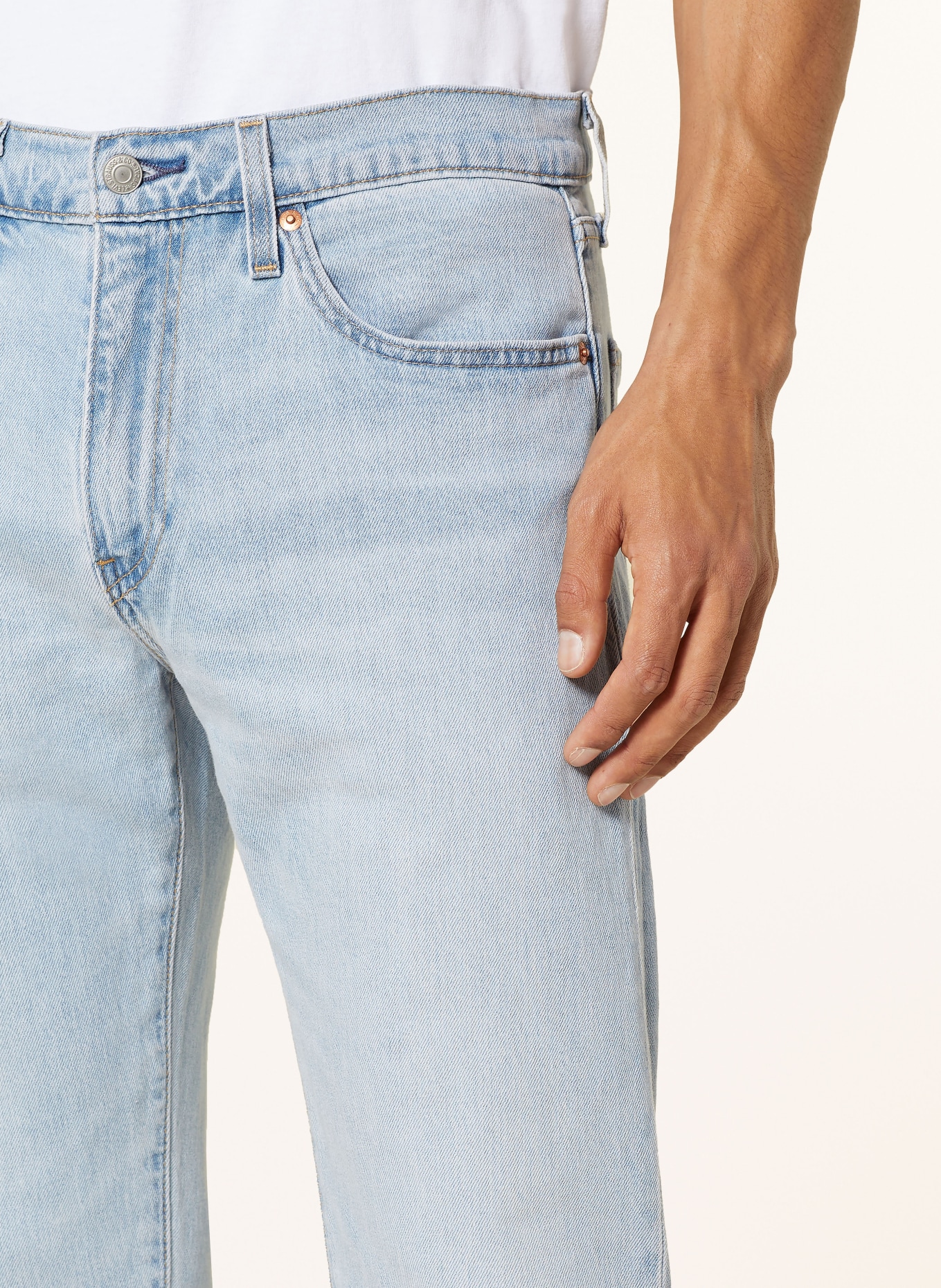 Levi's® Jeans 502 tapered fit, Color: 55 Light Indigo - Worn In (Image 5)