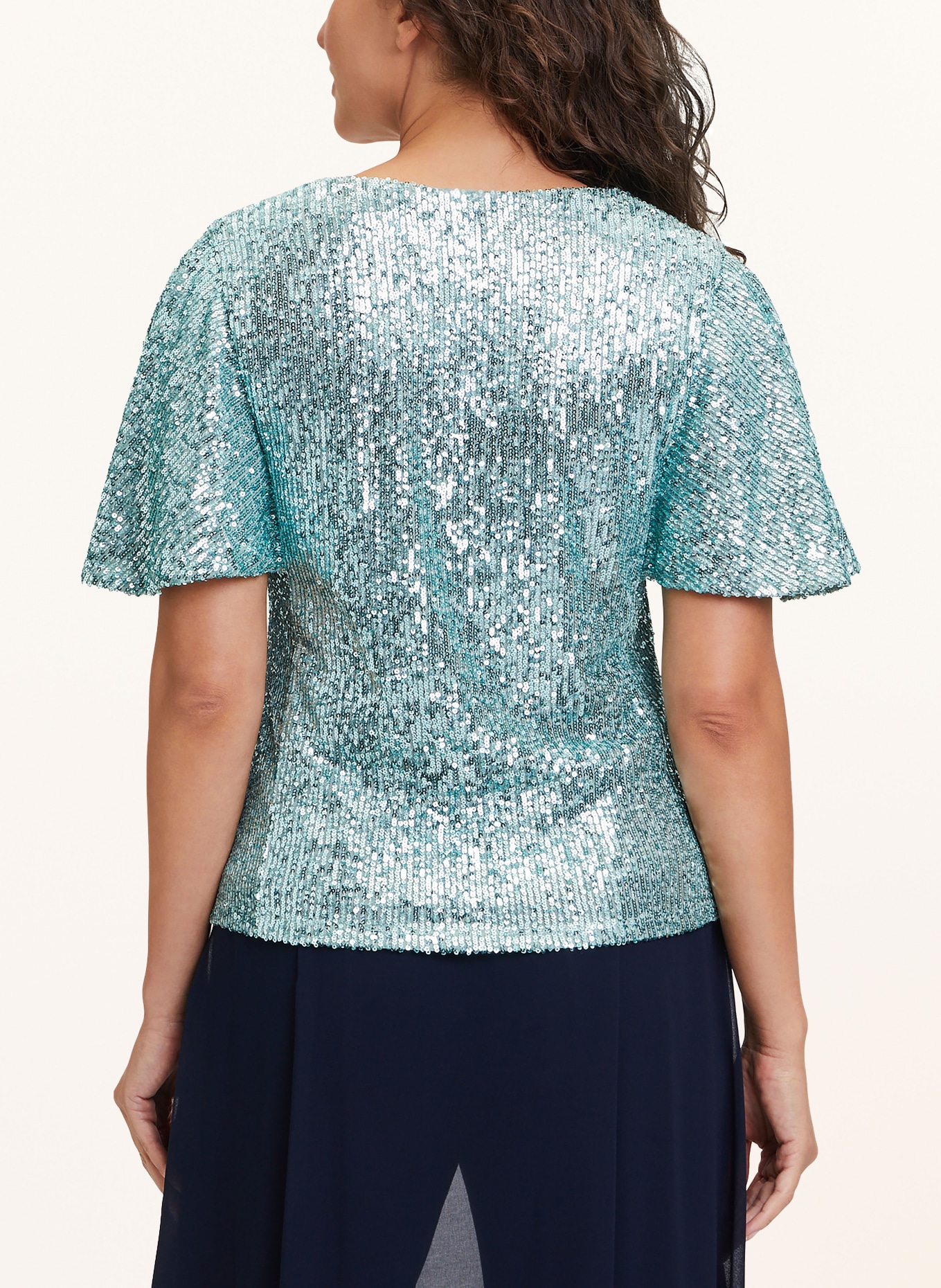 Vera Mont Shirt blouse with sequins, Color: MINT (Image 3)