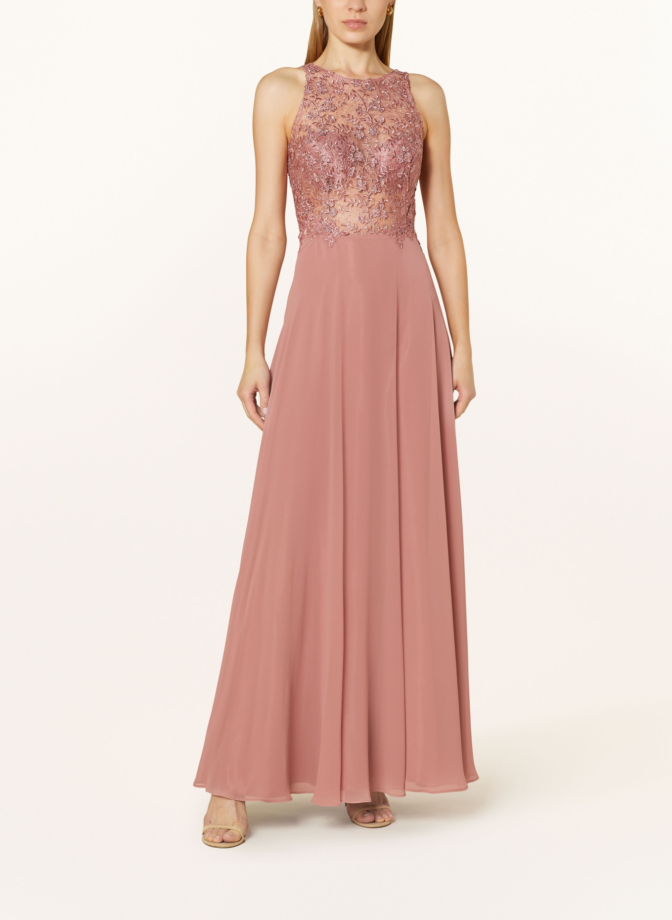 VM Vera Mont Evening dress with lace and cut-out, Color: ROSE (Image 2)