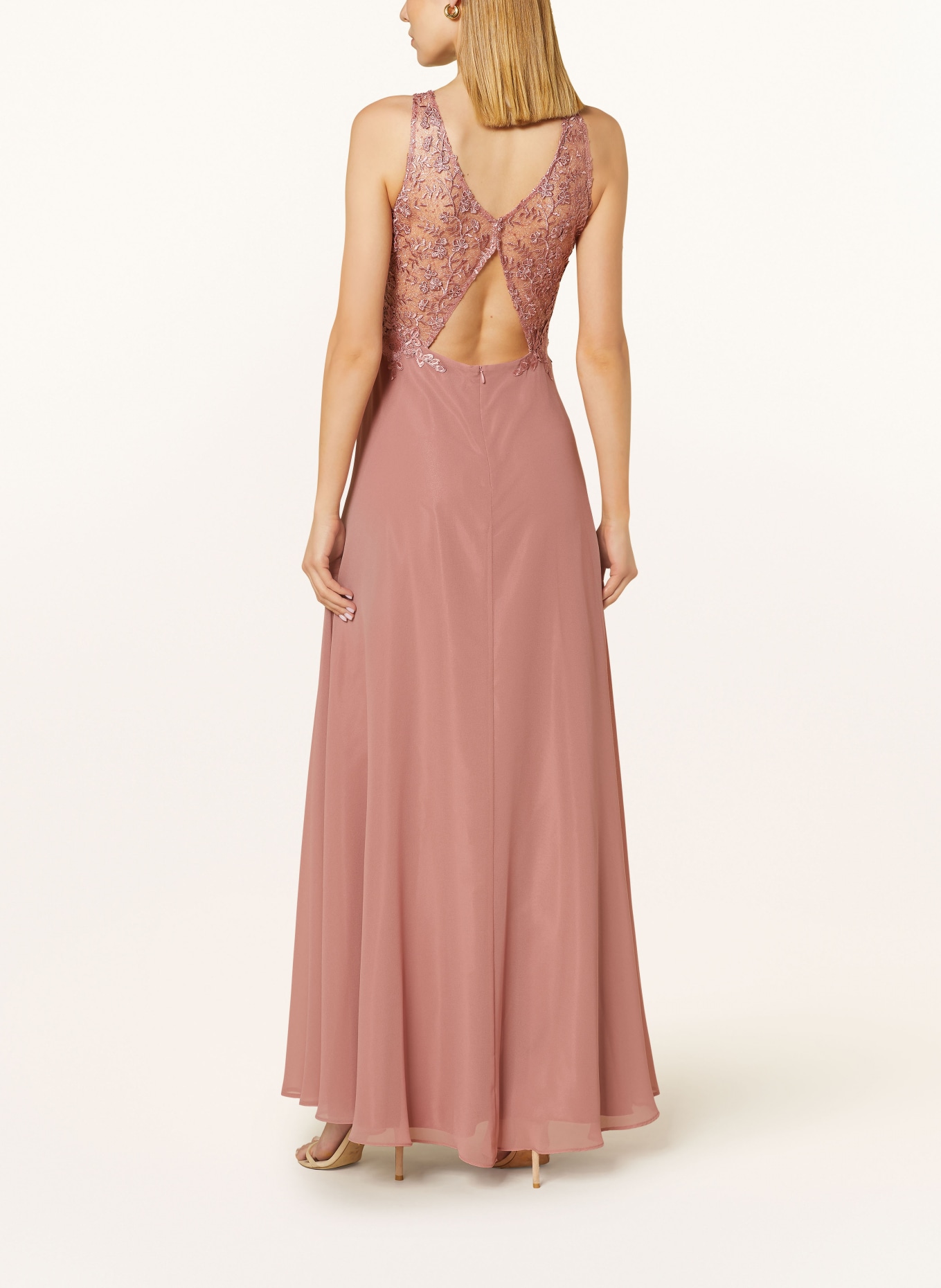 VM Vera Mont Evening dress with lace and cut-out, Color: ROSE (Image 3)