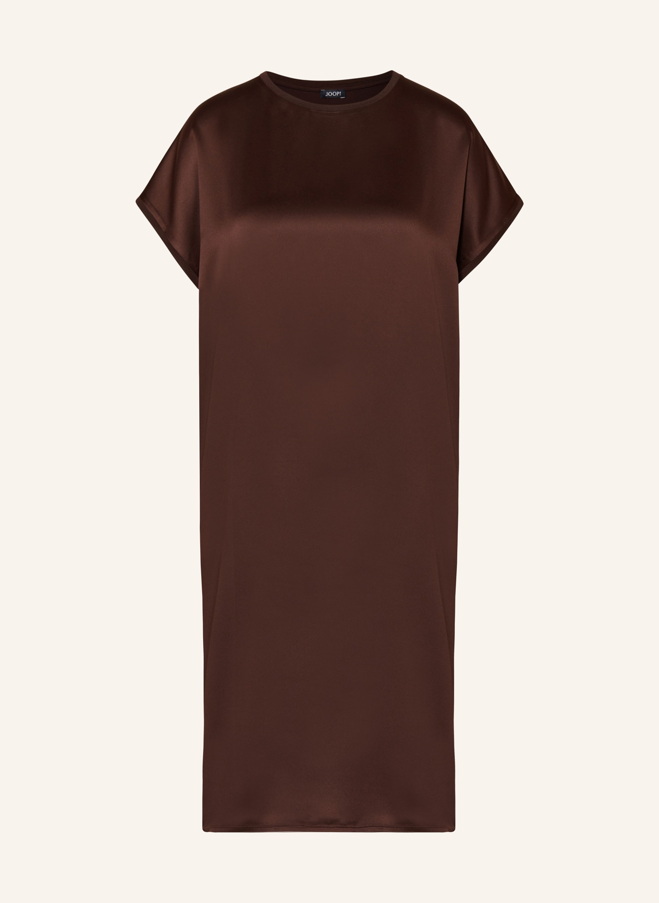 JOOP! Kleid im Materialmix, Farbe: DUNKELBRAUN (Bild 1)