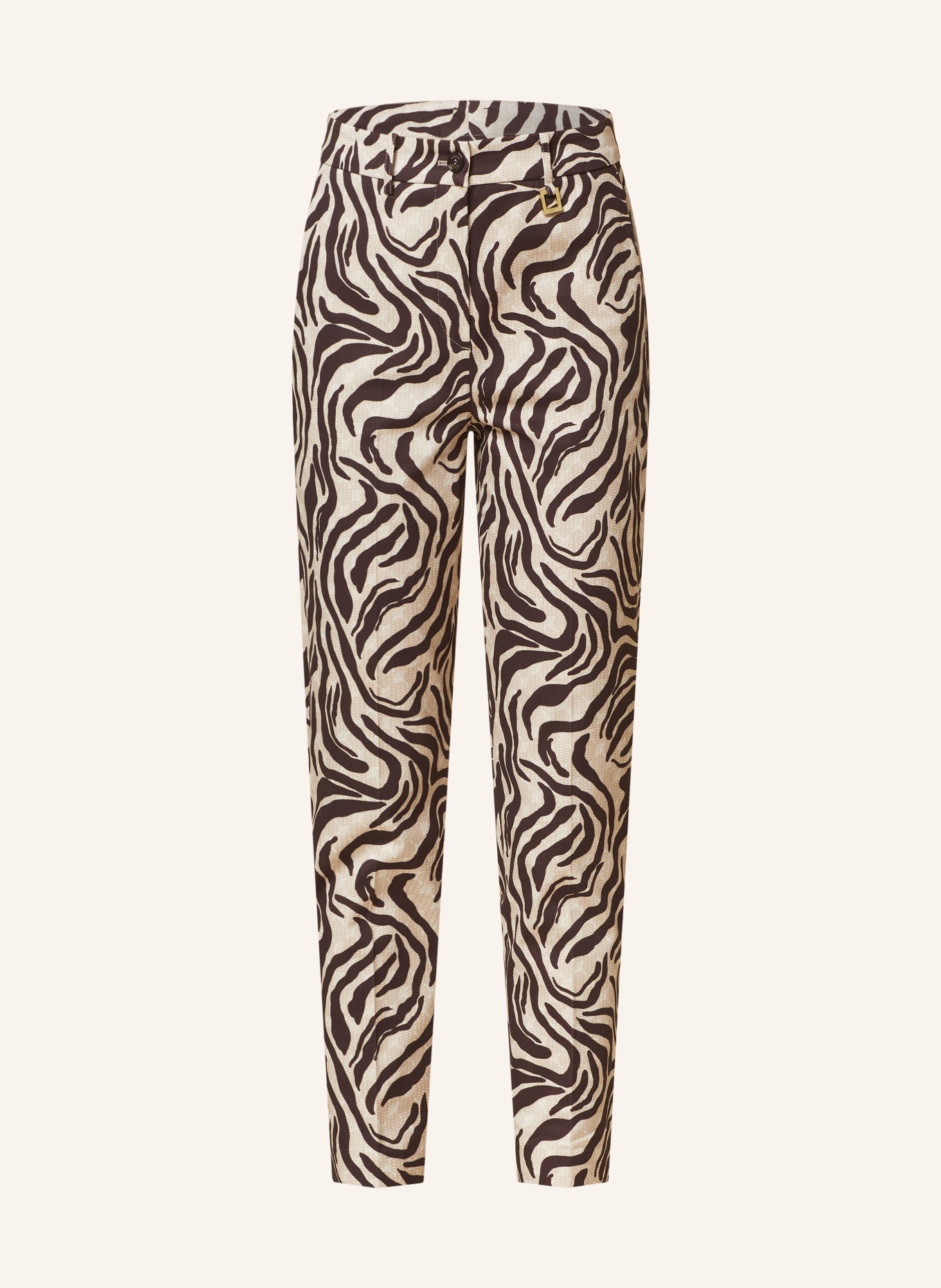JOOP! 7/8 pants, Color: BROWN/ BEIGE/ WHITE (Image 1)