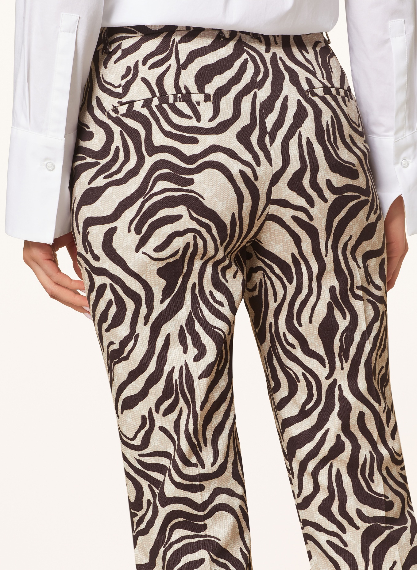 JOOP! 7/8 pants, Color: BROWN/ BEIGE/ WHITE (Image 5)