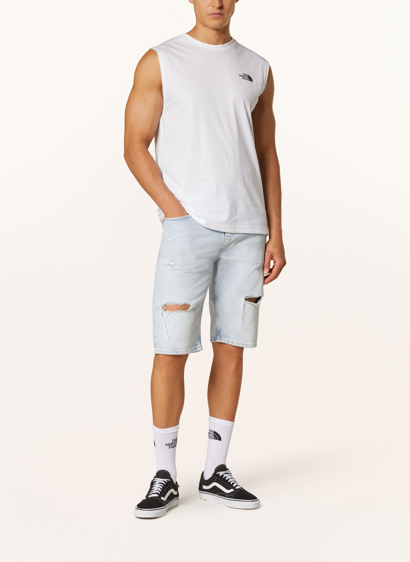 THE NORTH FACE Oversized tank top SIMPLE DOME, Color: WHITE (Image 2)