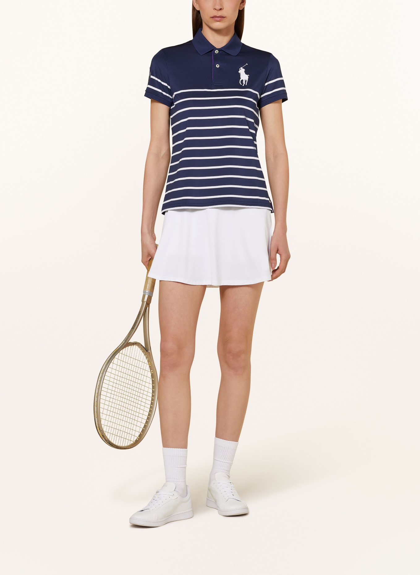 POLO RALPH LAUREN Funkční polokošile: TMAVĚ MODRÁ / BÍLÁ