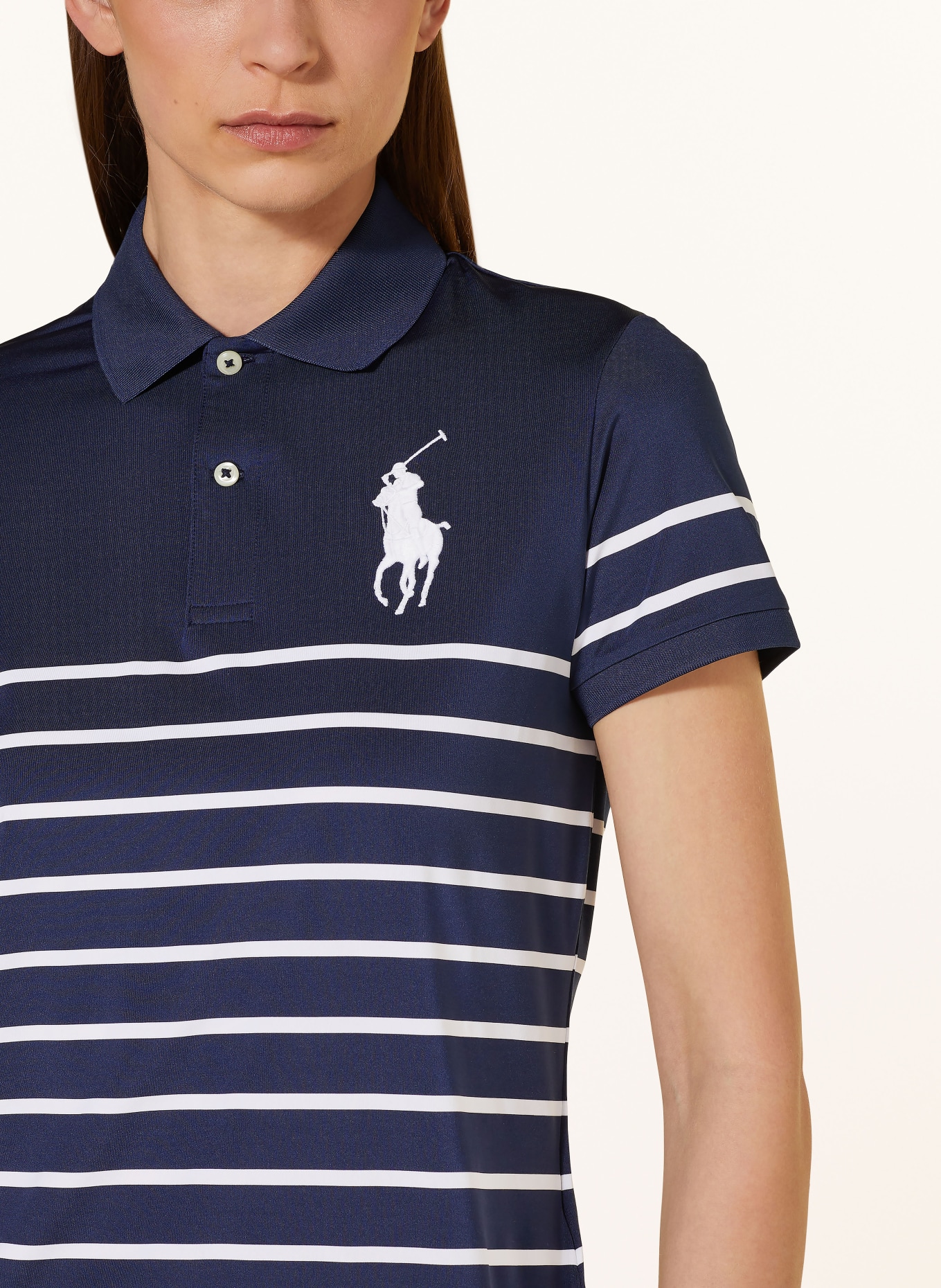 POLO RALPH LAUREN Funkční polokošile: TMAVĚ MODRÁ / BÍLÁ