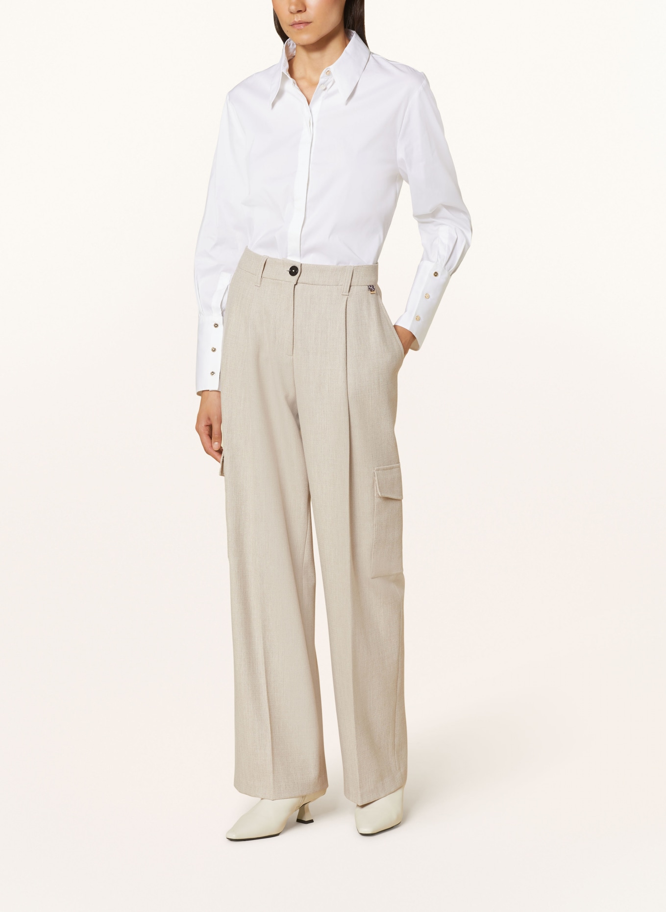 MARC CAIN Shirt blouse, Color: WHITE (Image 2)