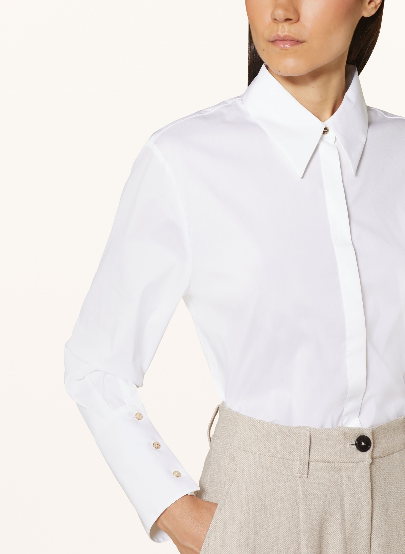 MARC CAIN Shirt blouse, Color: WHITE (Image 4)