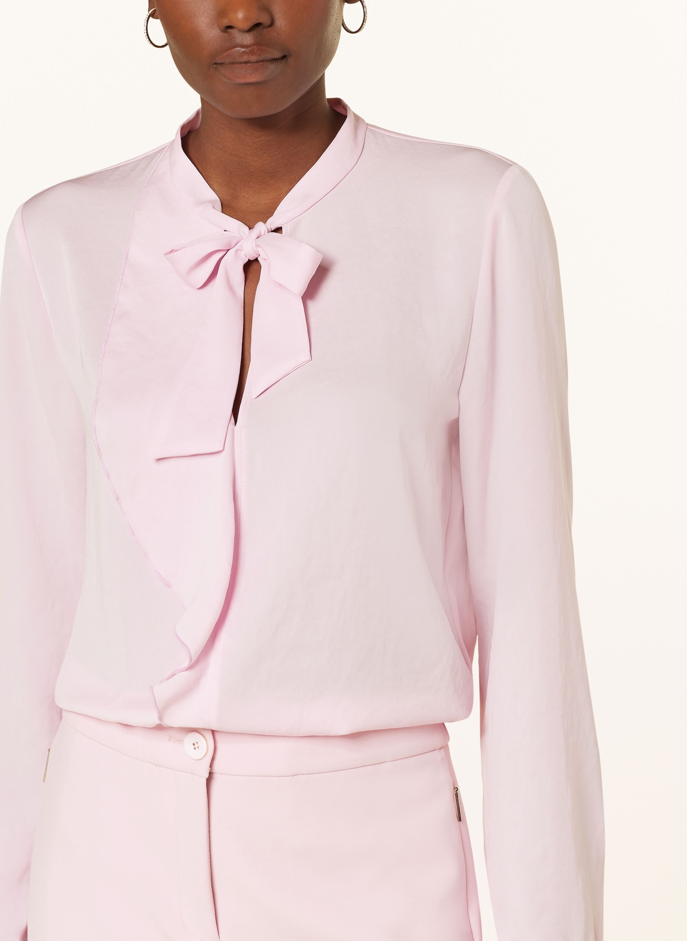 MARC CAIN Bow-tie blouse, Color: 250 bright rose tan (Image 4)