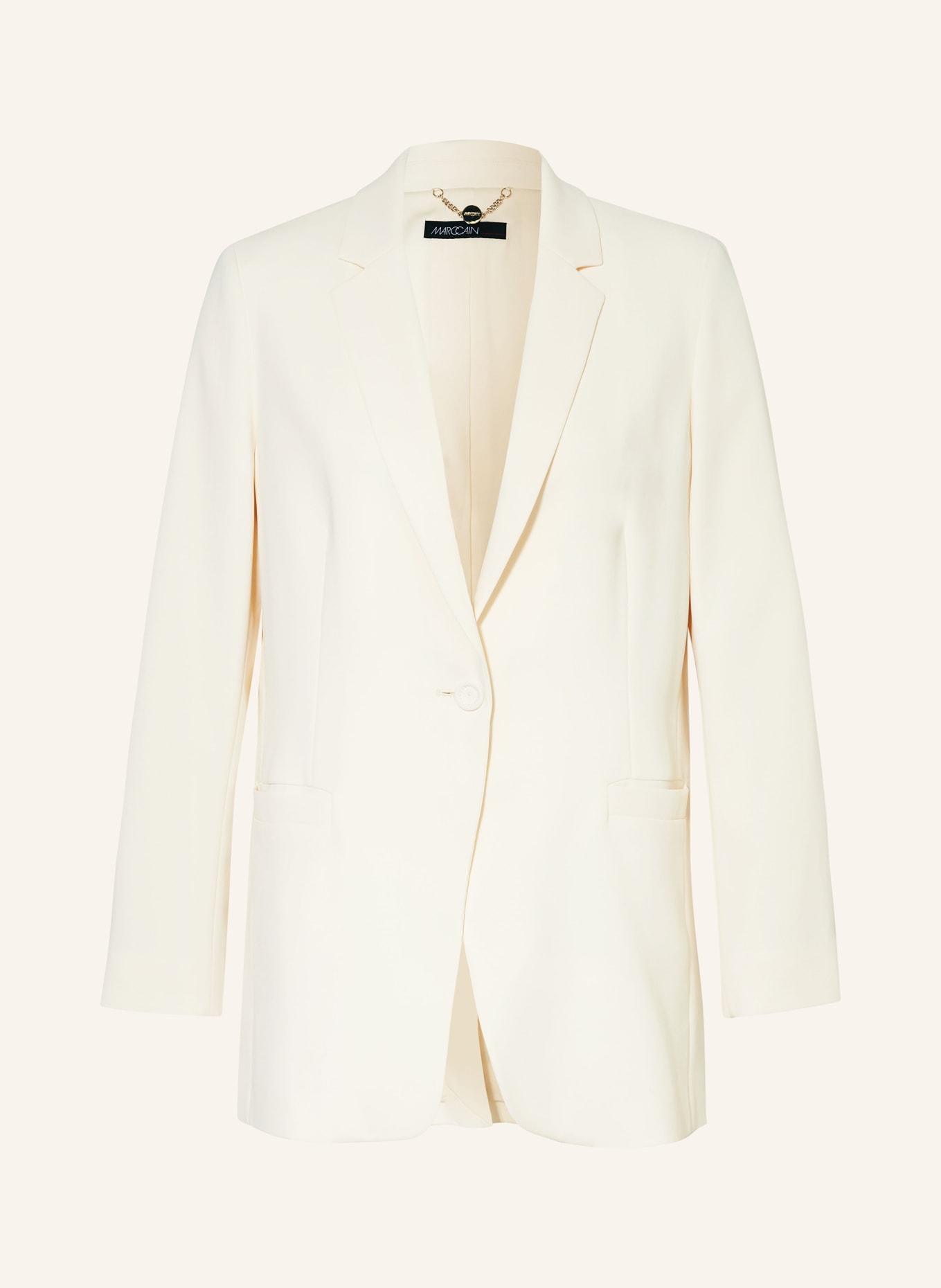 MARC CAIN Long blazer, Color: 112 bright ecru (Image 1)