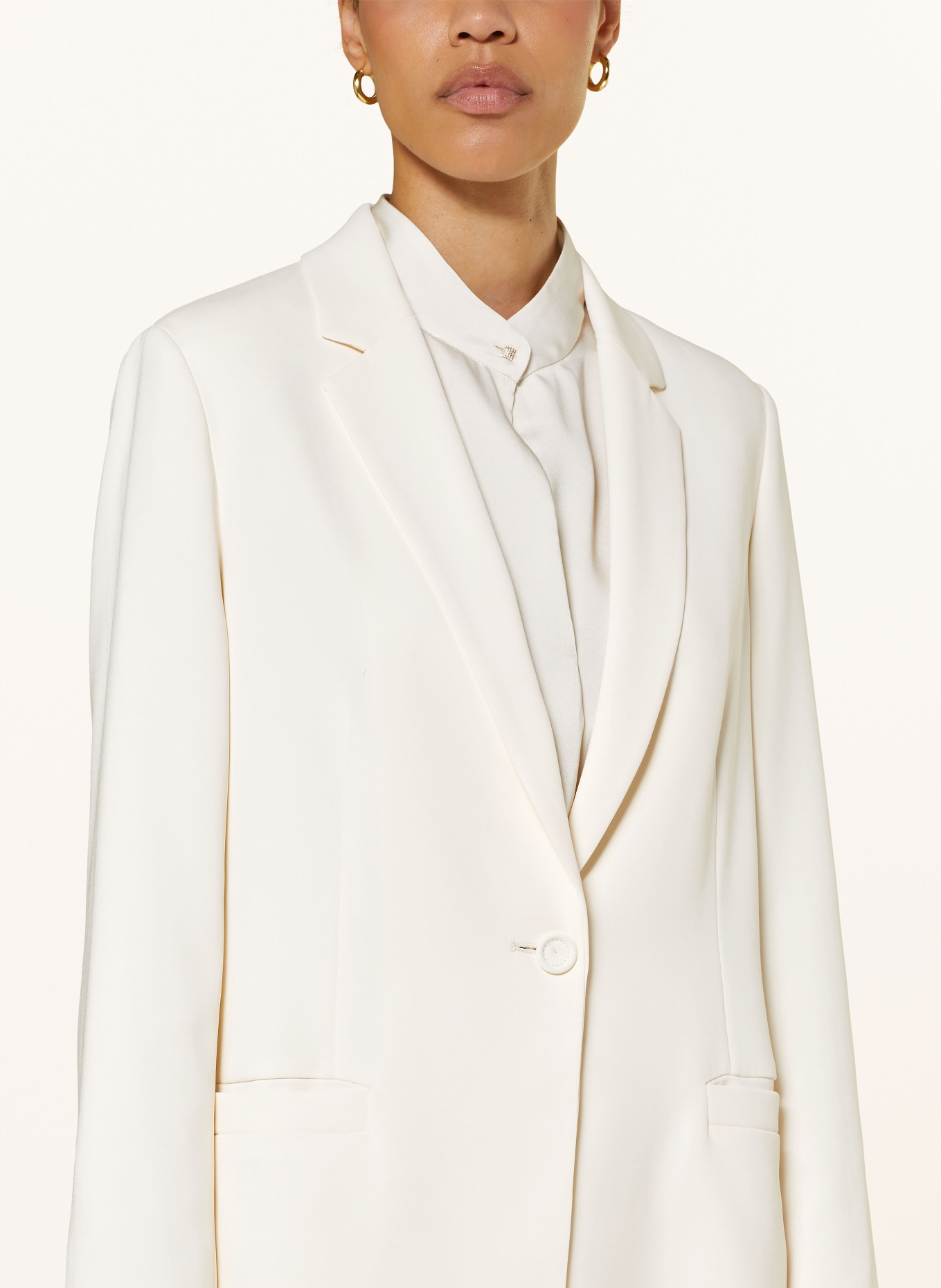 MARC CAIN Long blazer, Color: 112 bright ecru (Image 4)