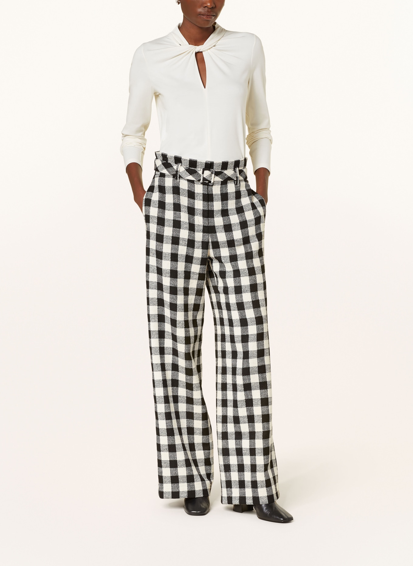 MARC CAIN Koszulka z długim rękawem: 112 bright ecru