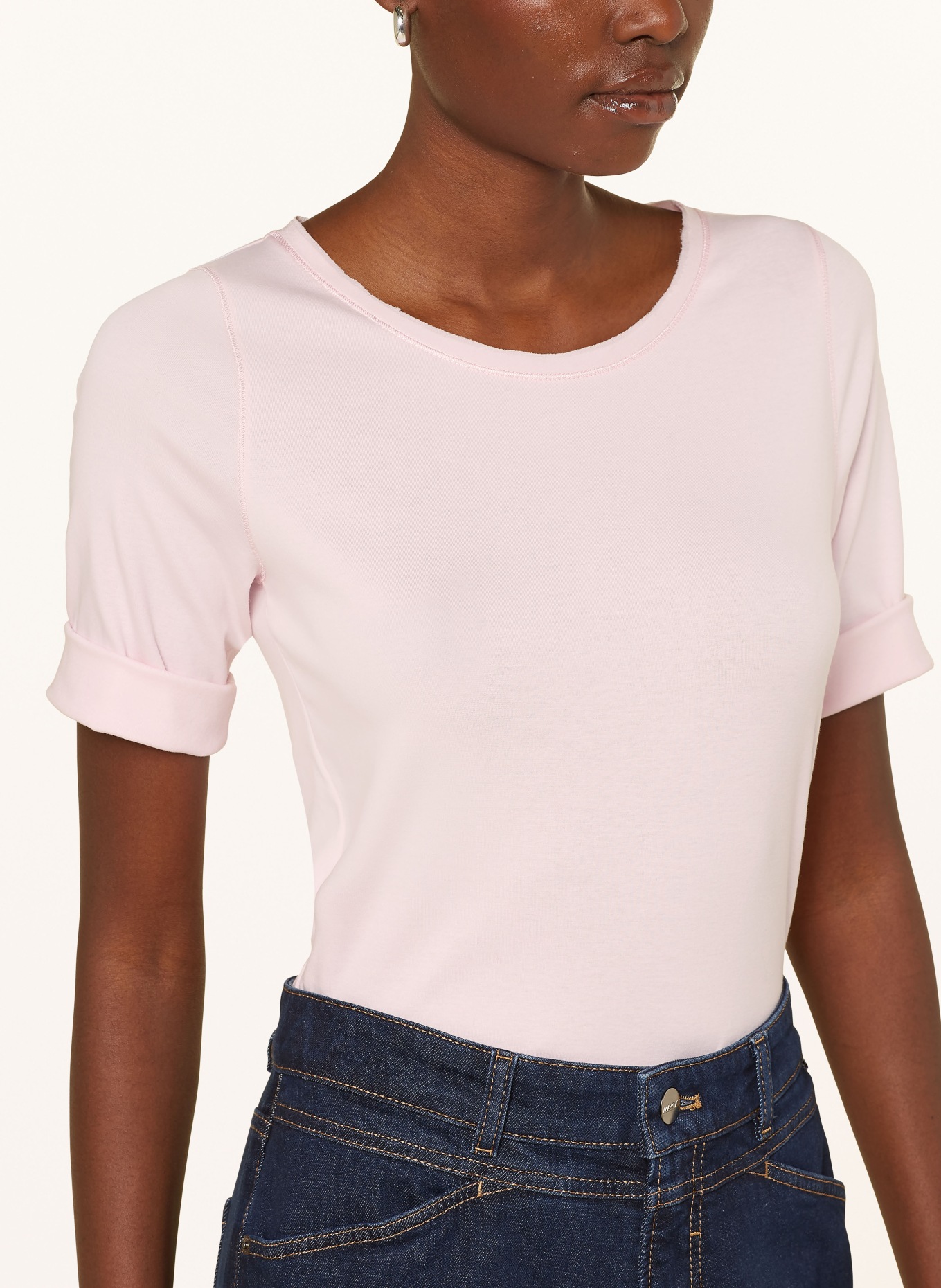 MARC CAIN Shirt with 3/4 sleeves, Color: 250 bright rose tan (Image 4)