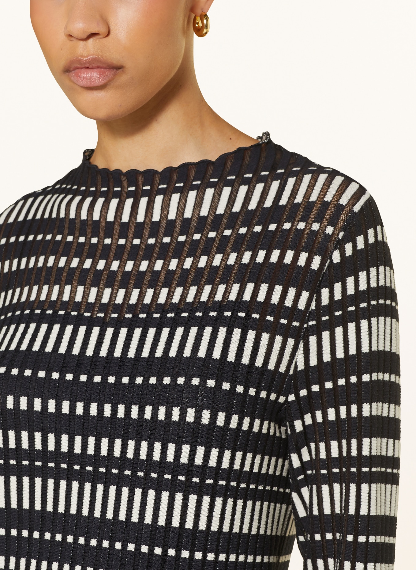 MARC CAIN Sukienka z dzianiny: 395 MIDNIGHT BLUE