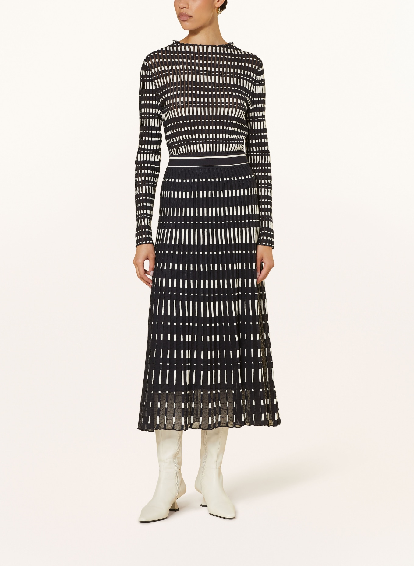 MARC CAIN Pullover: 395 MIDNIGHT BLUE