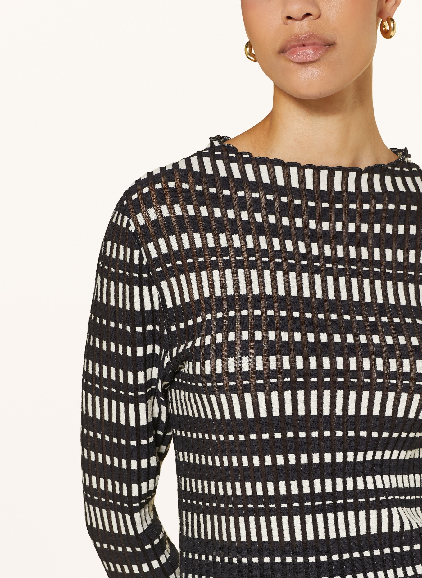 MARC CAIN Pullover: 395 MIDNIGHT BLUE