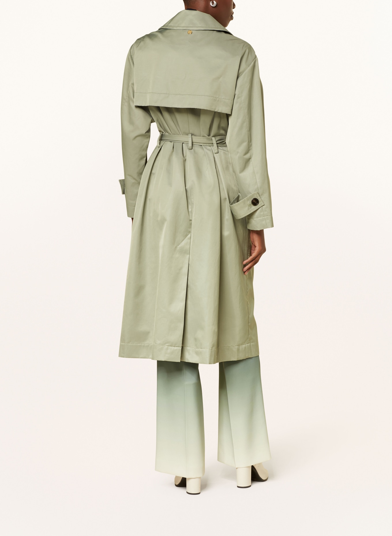 MARC CAIN Trenchcoat: HELLGRÜN