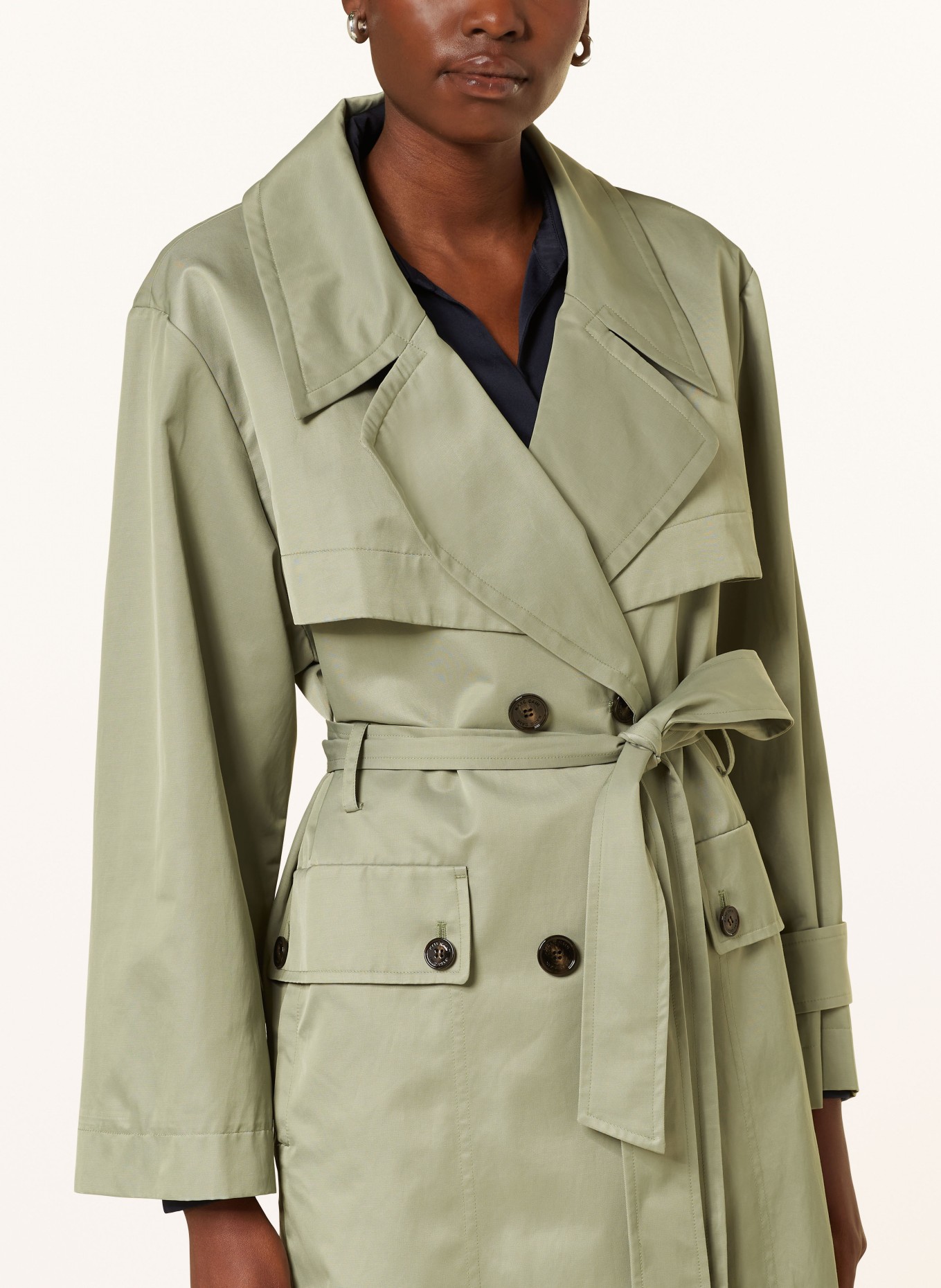 MARC CAIN Trench coat in light green