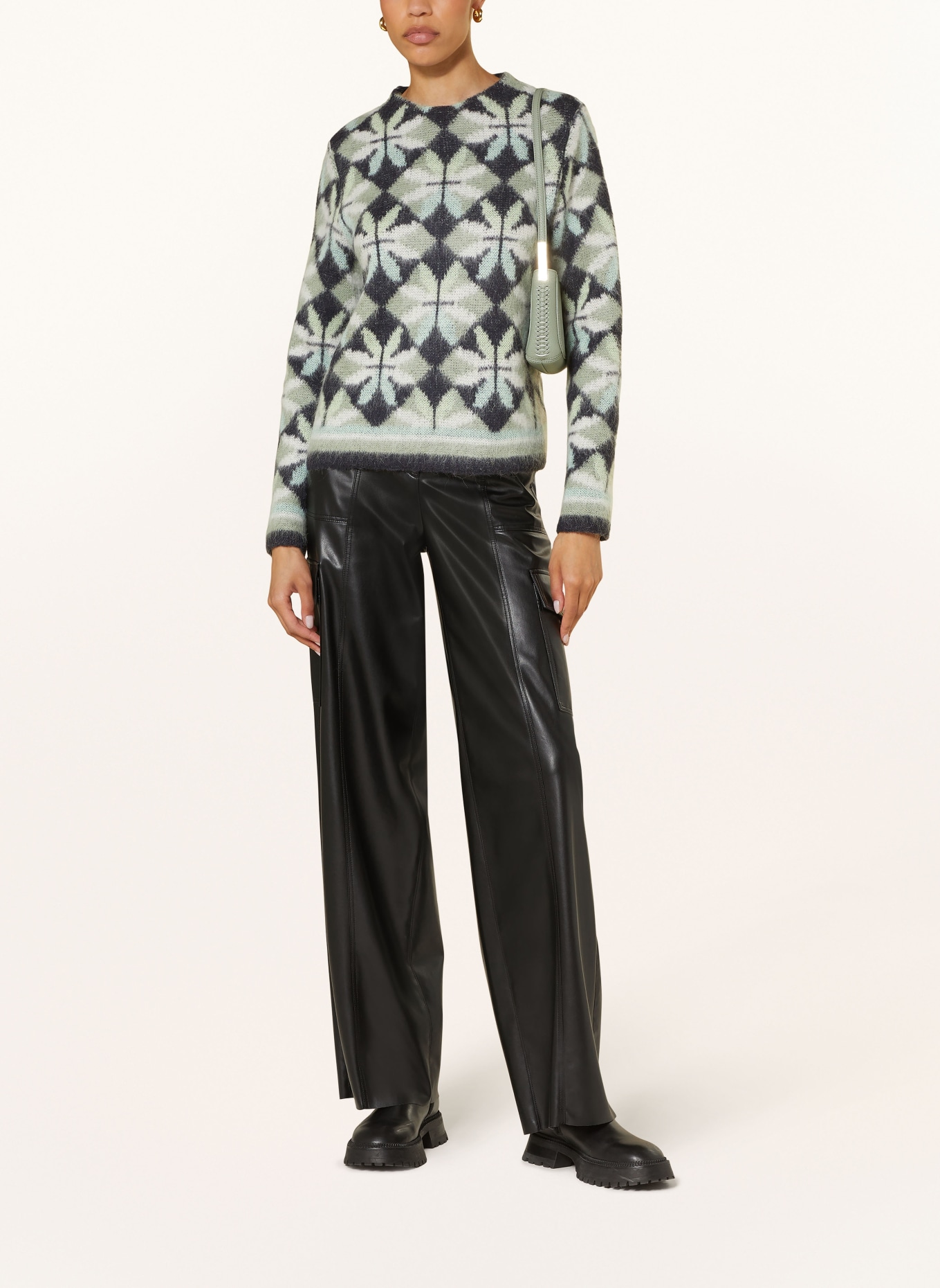 MARC CAIN Pullover: 503 frozen sage