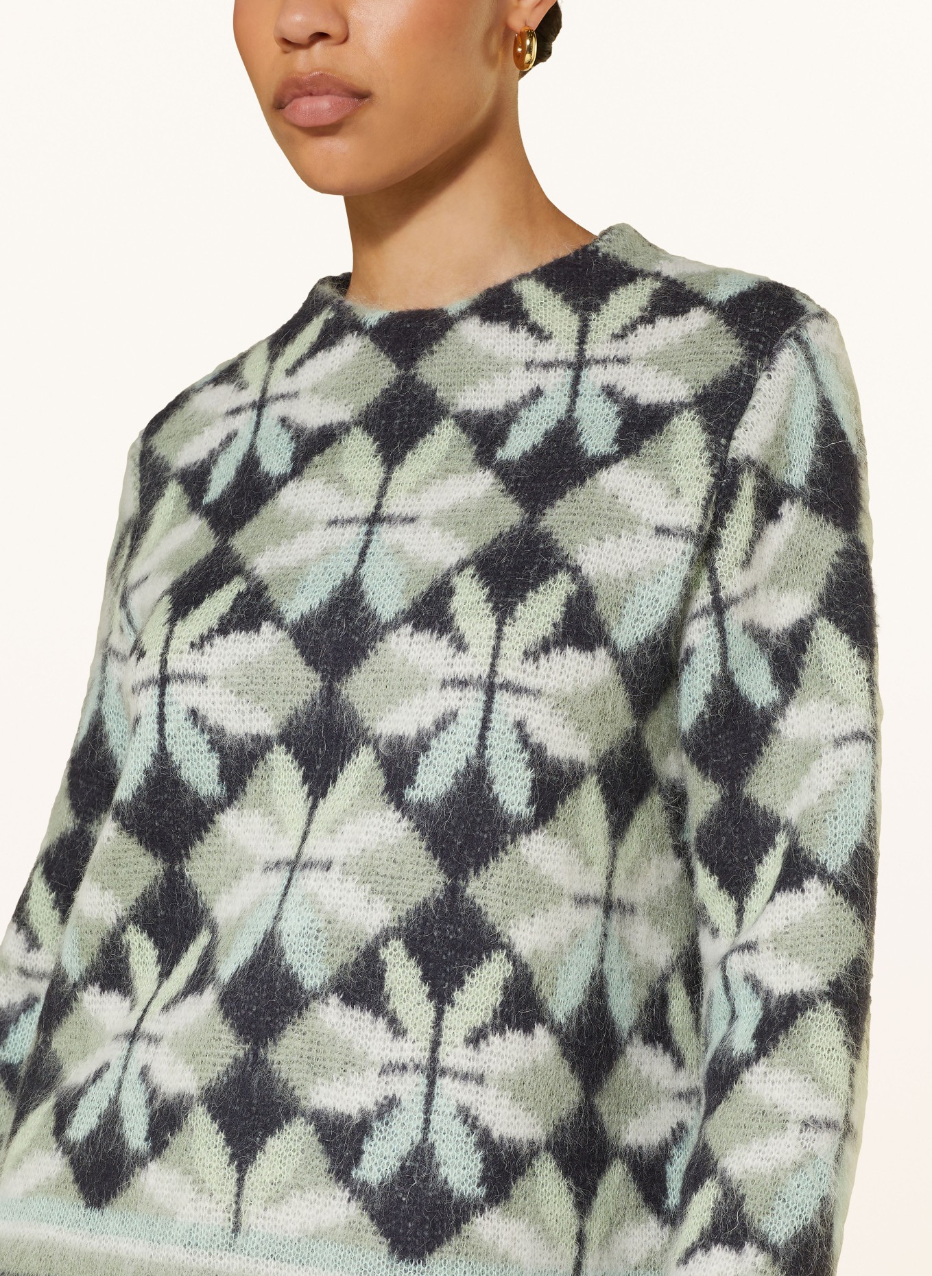 MARC CAIN Pullover: 503 frozen sage