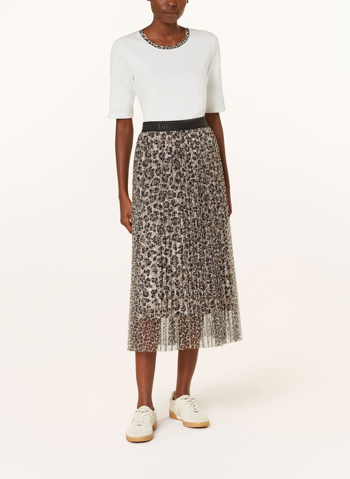 MARC CAIN Tulle skirt, Color: 117 soft moon rock (Image 2)