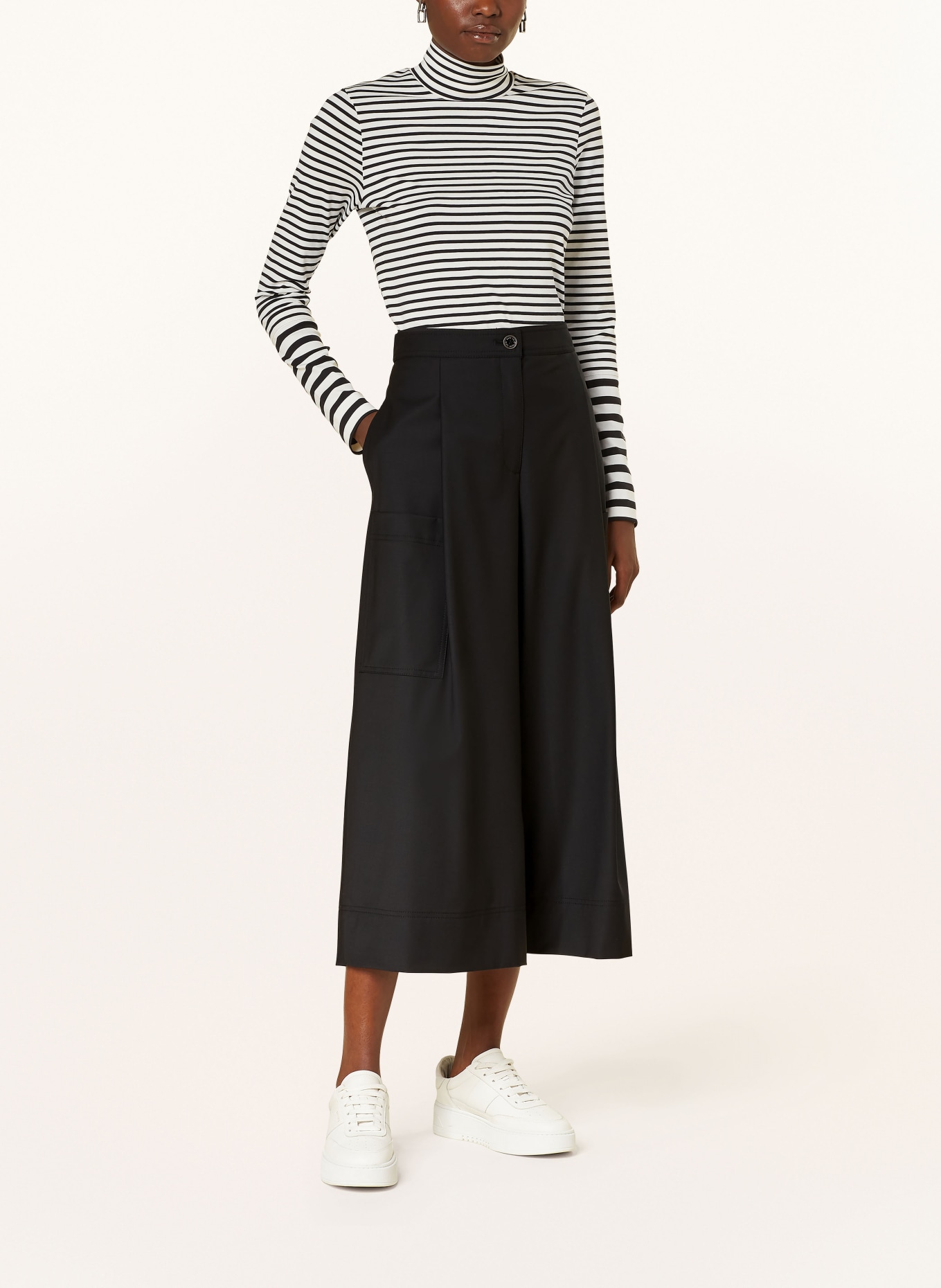 MARC CAIN Culottes, Color: 900 BLACK (Image 2)