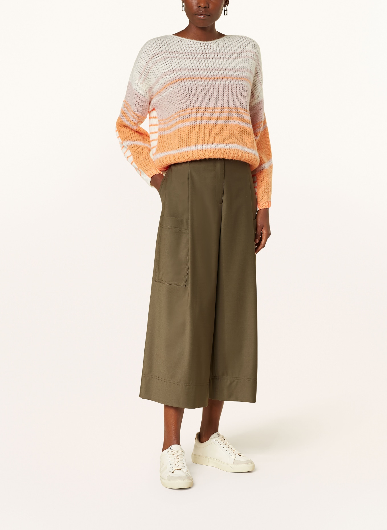 MARC CAIN Culottes: 595 olive drab