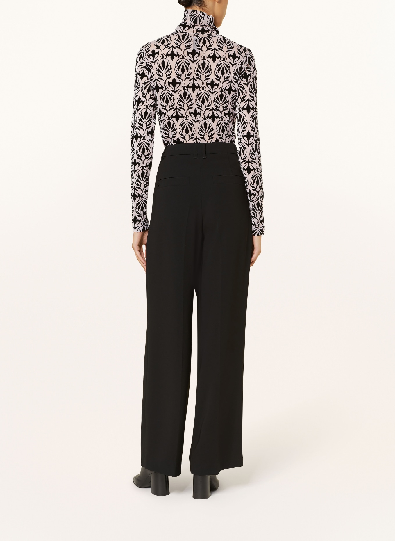 MARC CAIN Wide leg trousers, Color: 900 BLACK (Image 3)