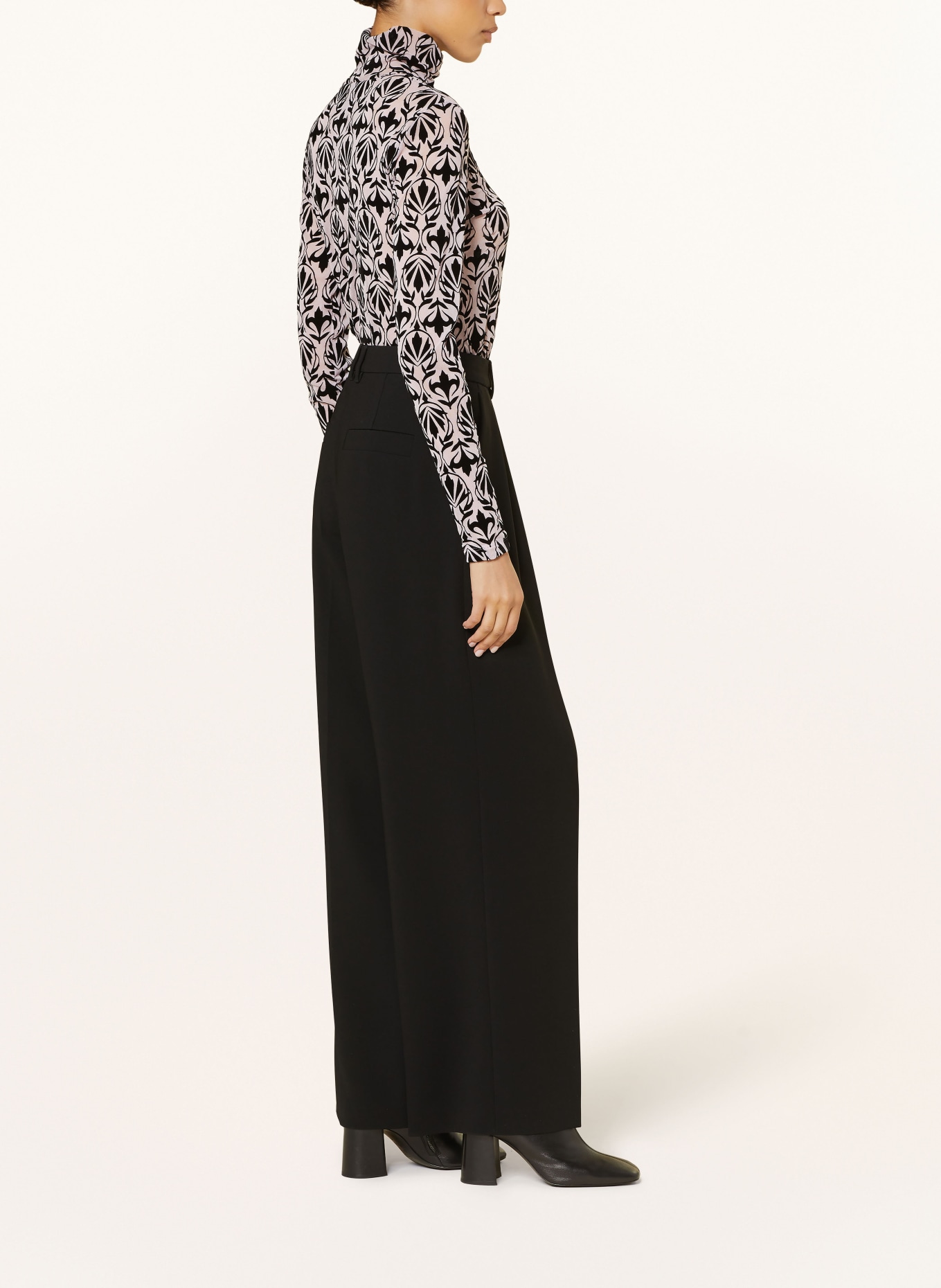 MARC CAIN Wide leg trousers, Color: 900 BLACK (Image 4)